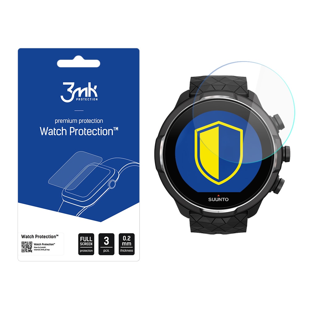 3mk Watch Protection™ v. FlexibleGlass -hybridilasi Suunto 9 Baro Titanium -mallissa
