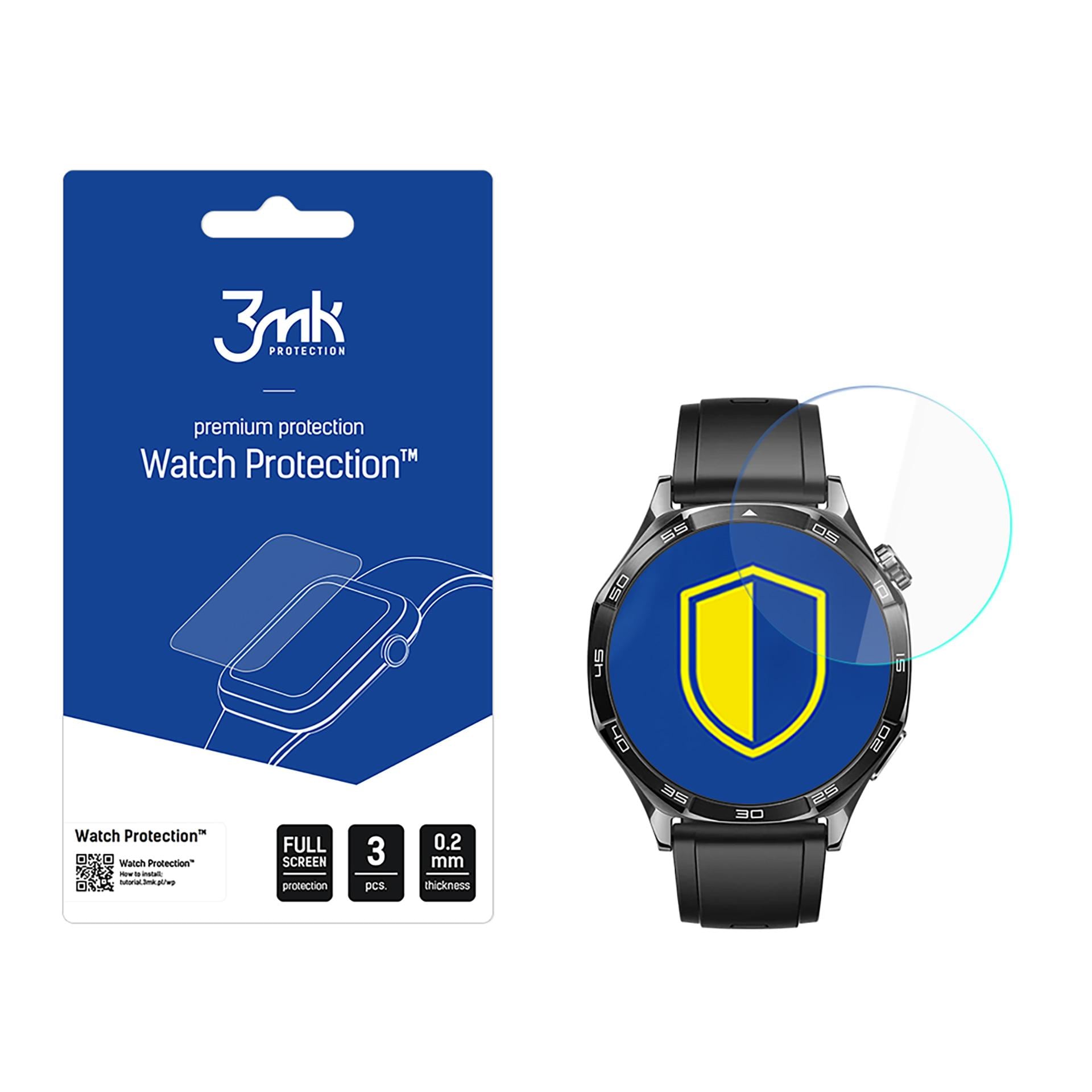 3mk Watch Protection FlexibleGlass -hybridilasi Huawei Watch GT 5 Active 46 mm:lle