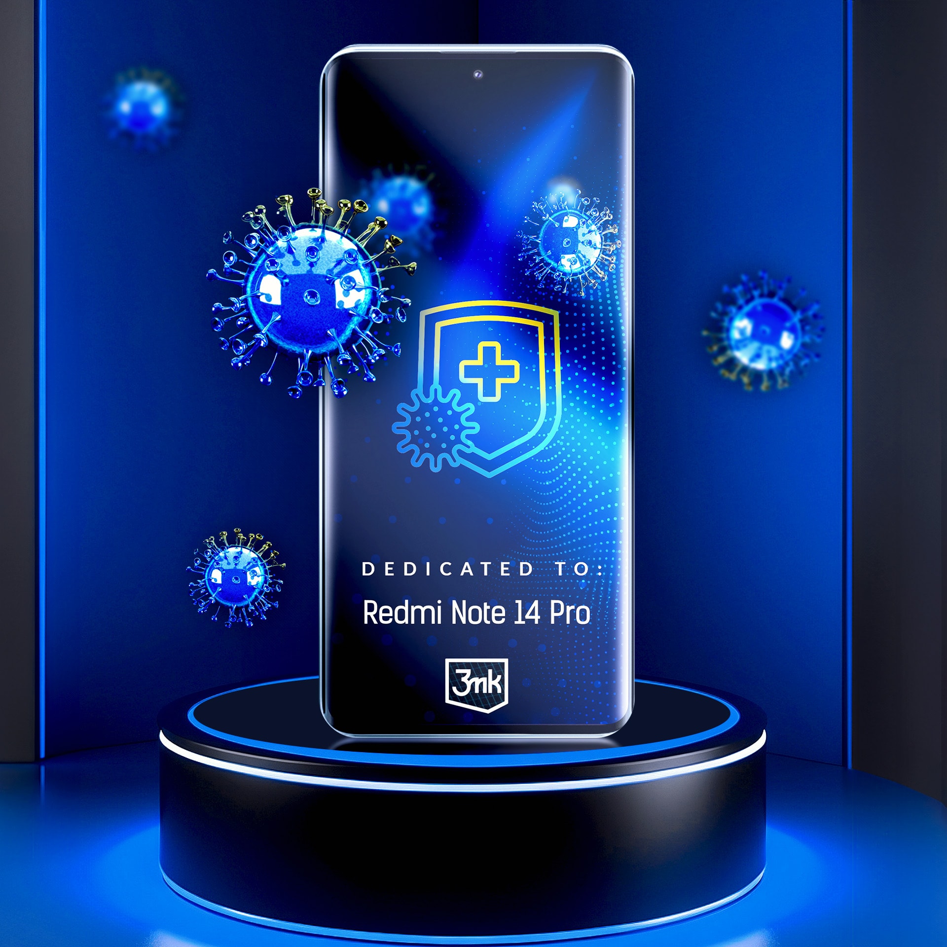 Suojakalvo 3mk SilverProtection+ Xiaomi Redmi Note 14 Pro -mallille