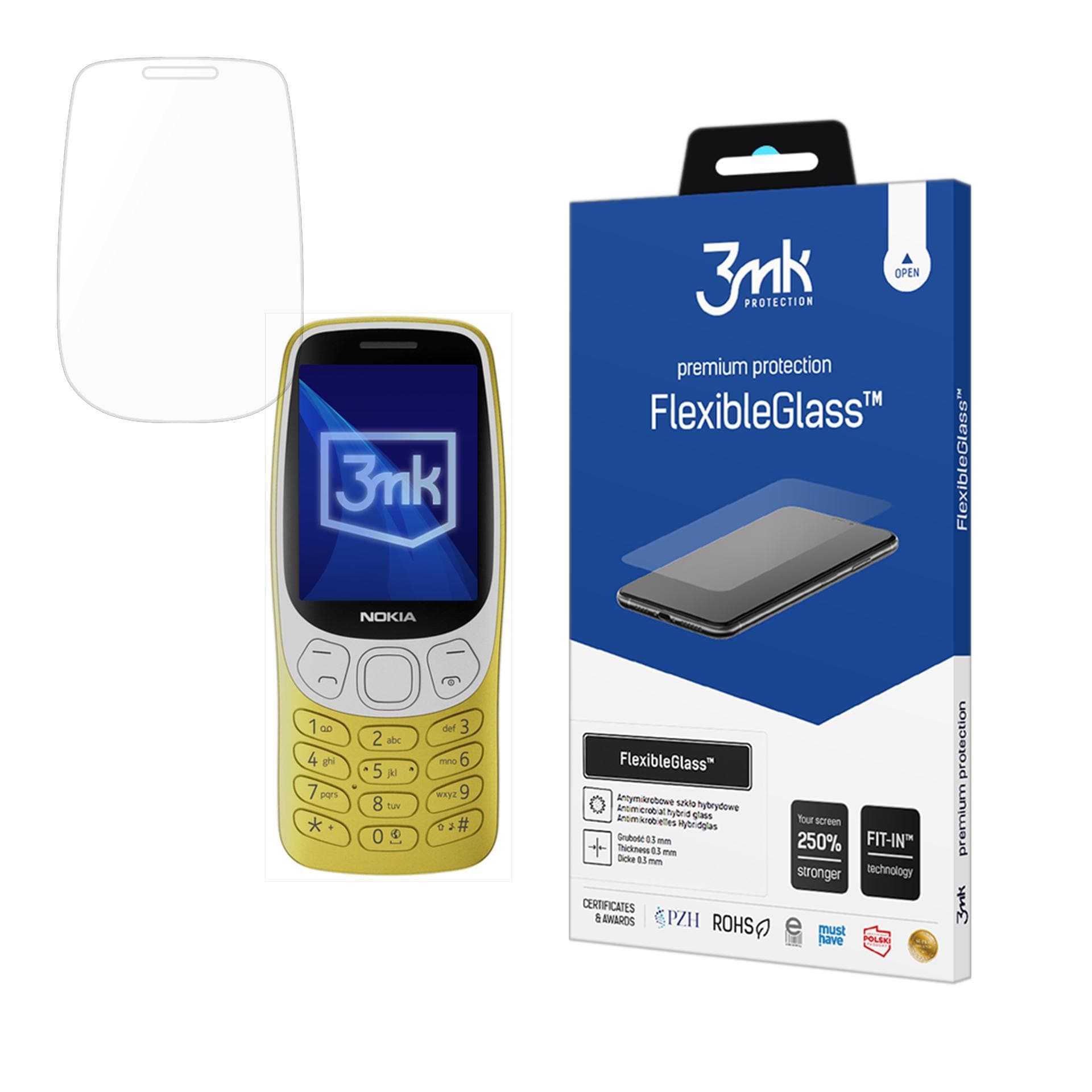 Hybridilasi 3mk FlexibleGlass Nokia 3210 4G -mallille