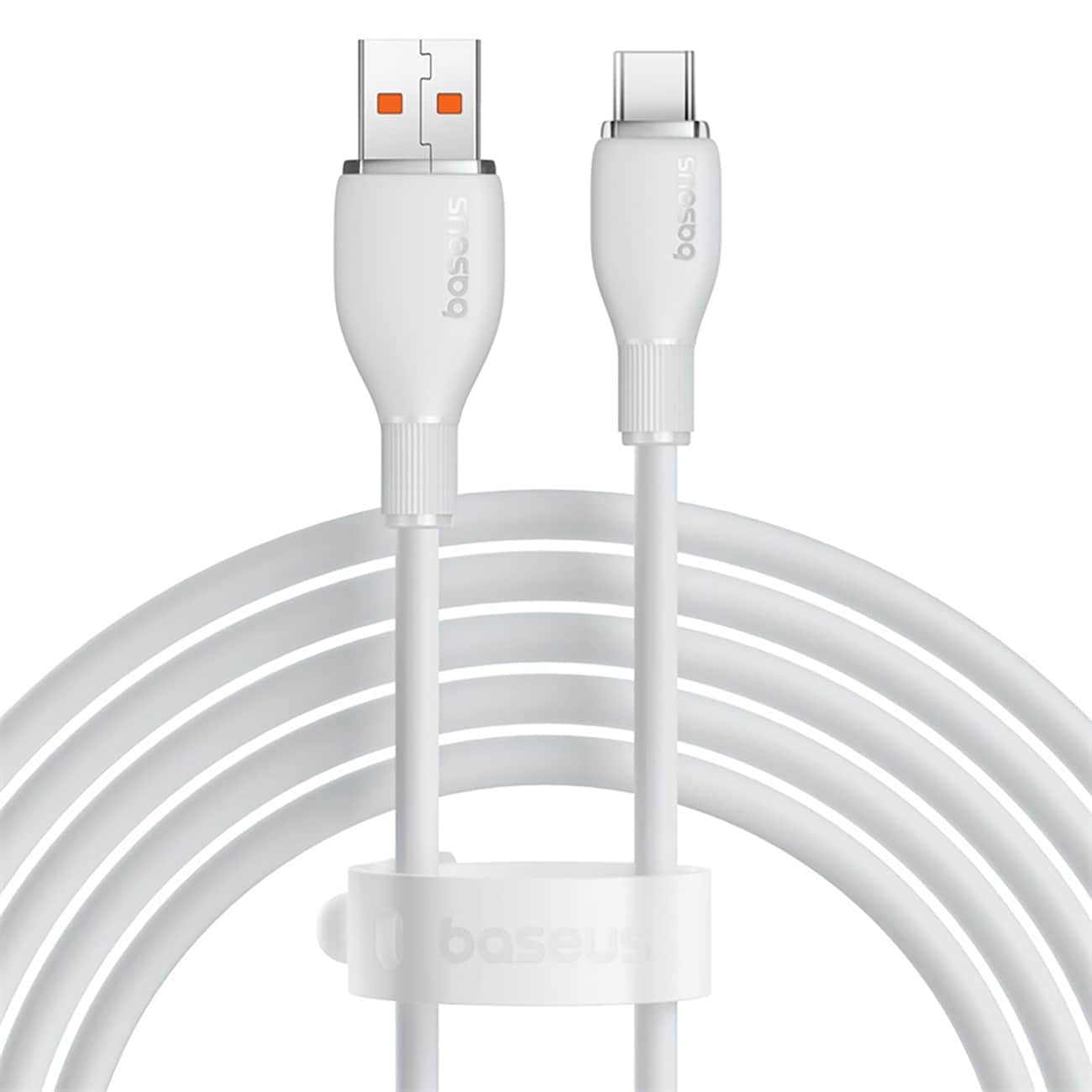 Baseus Pudding 100 W USB-A – USB-C -kaapeli 1,2 m – valkoinen