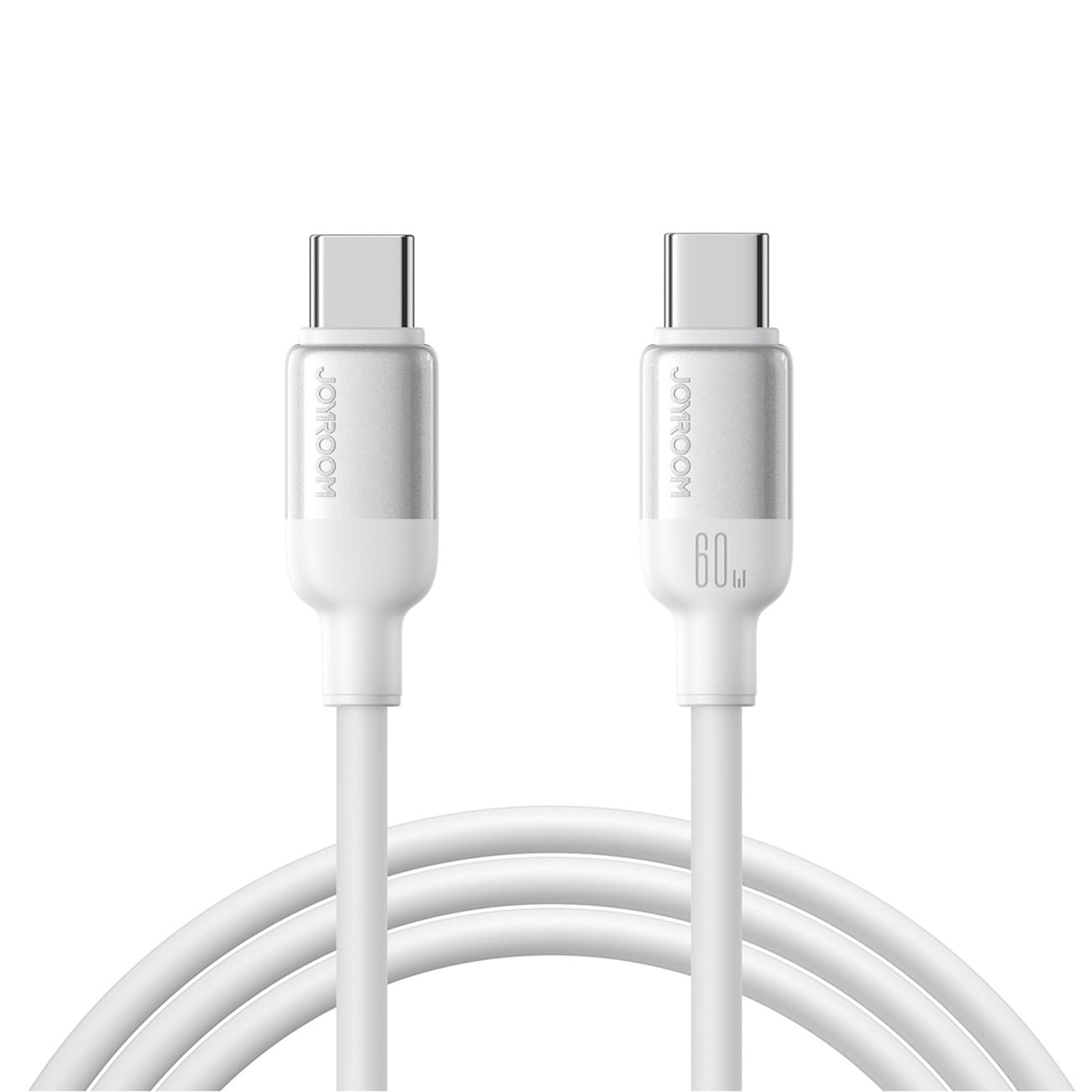 Joyroom S-A62 Lively Series 60 W USB-C – USB-C-kaapeli 1,2 m – valkoinen