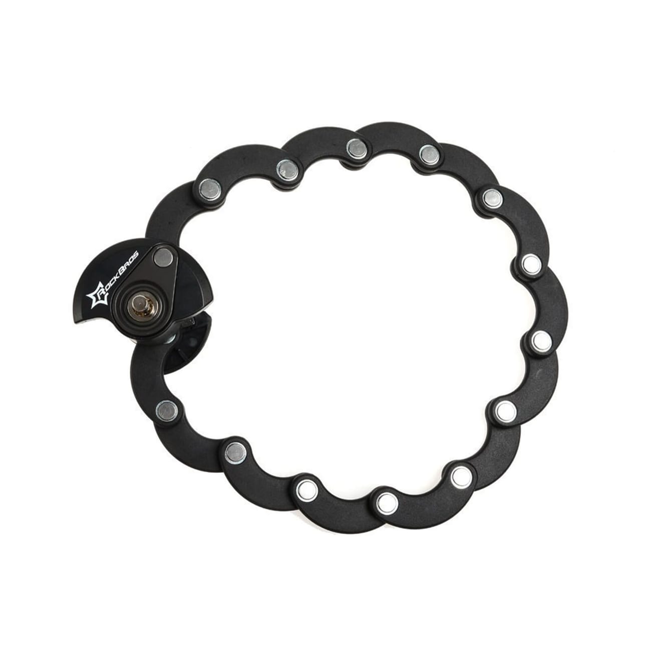 Rockbros WL798 taitettava U-lukko - musta
