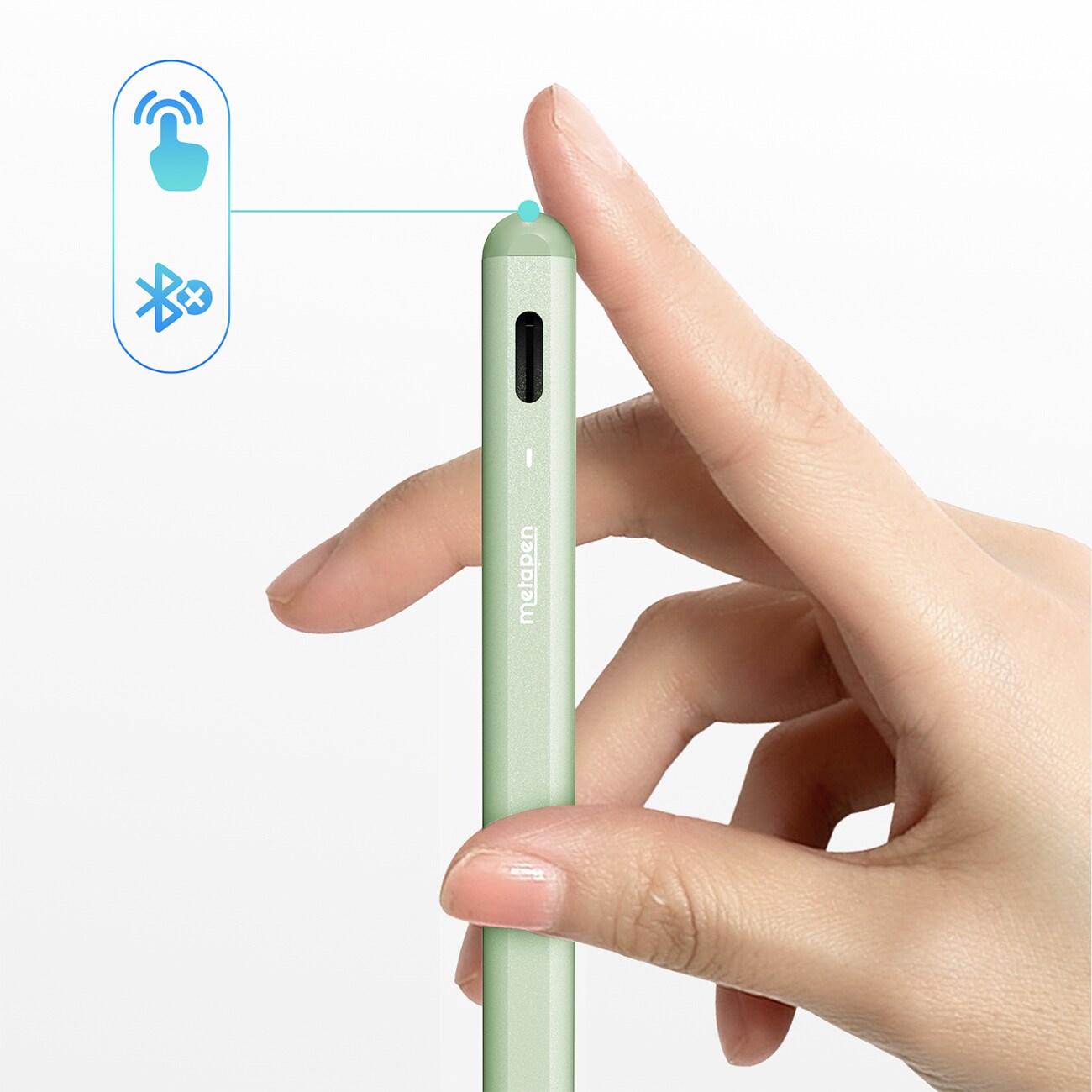 Metapen A8 Active Stylus -kynä iPadille, USB-C - vihreä
