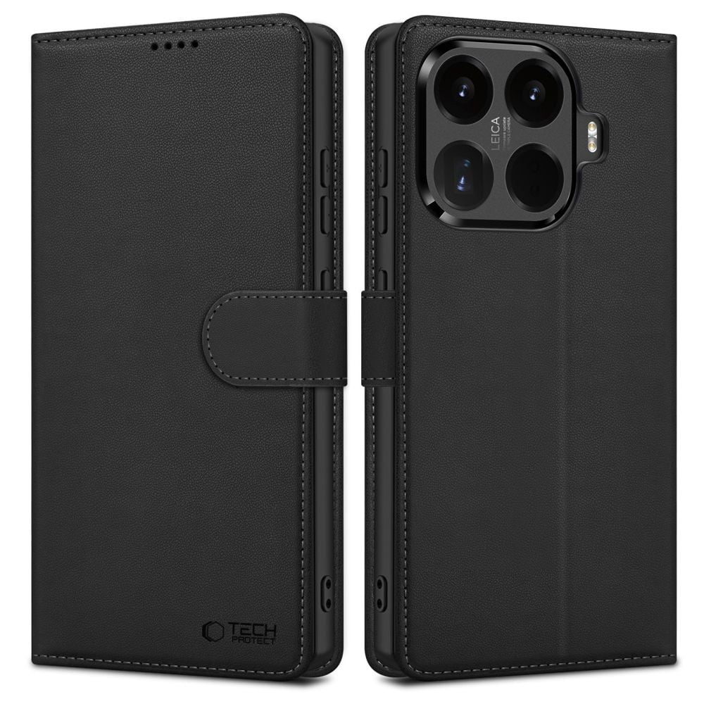 Tech-Protect -lompakkokotelo Xiaomi 17T Pro -mallille – musta