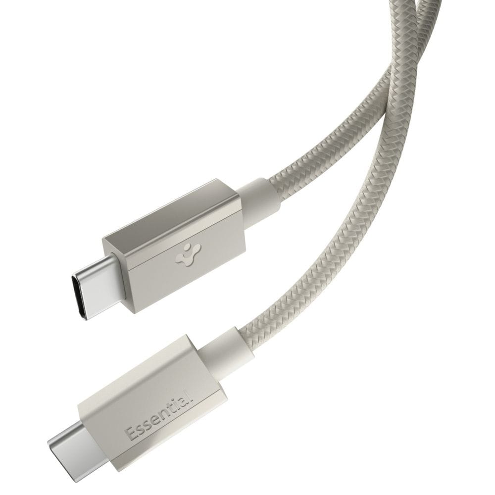 Spigen Essential EB6015CC USB-C-kaapeli 60 W, 150 cm – Titanium