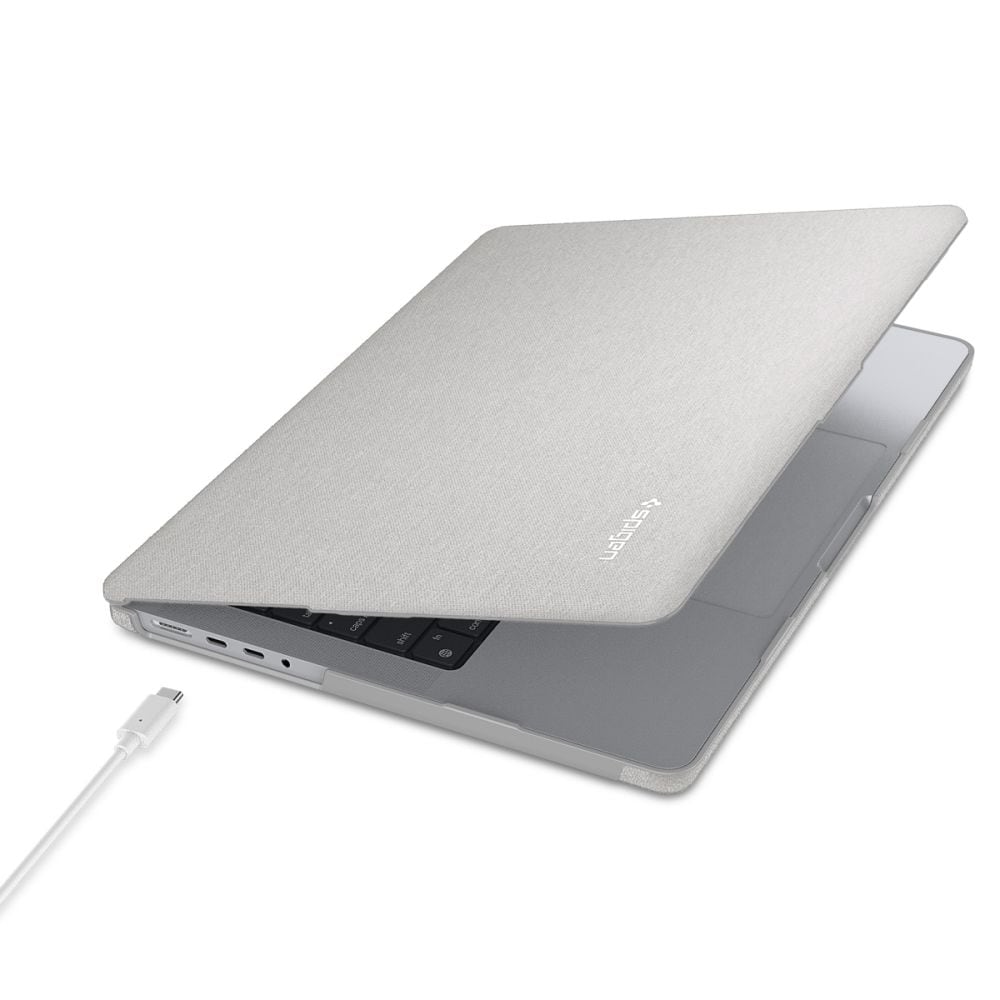 Spigen Urban Fit -suojakotelo MacBook Pro 14" (2021/2023/2024/2025/2026) – harmaa