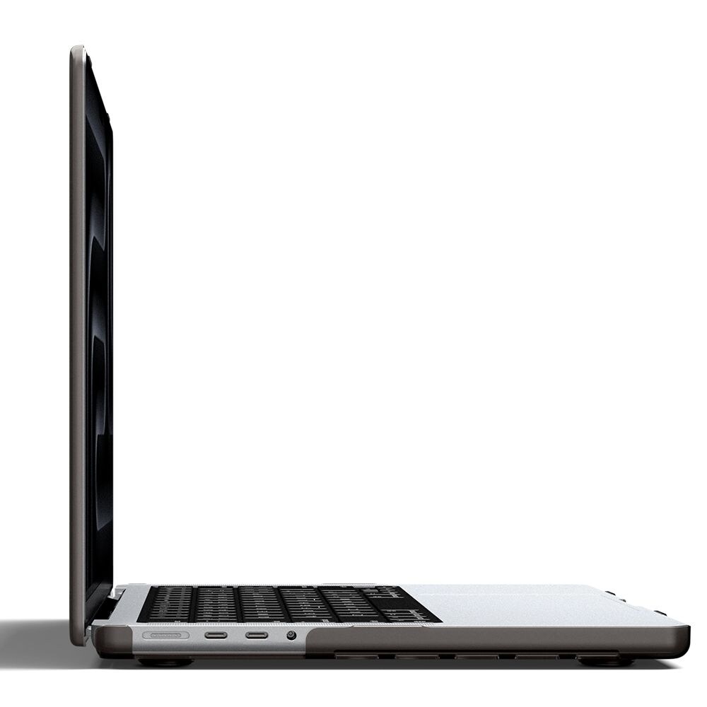 Spigen AirSkin -suojakotelo MacBook Pro 16" (2021/2023/2024/2025/2026) – puoliläpinäkyvä