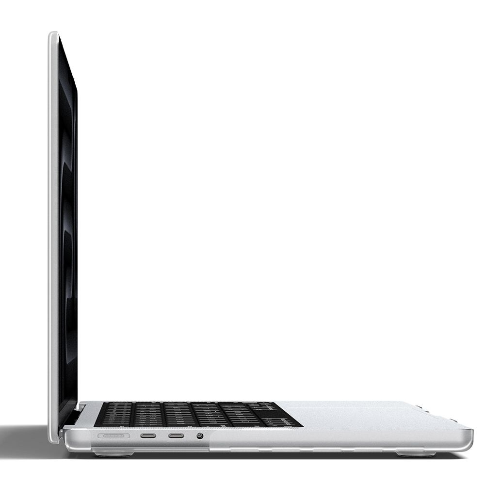 Spigen AirSkin -suojakotelo MacBook Pro 14" (2021/2023/2024/2025/2026) – läpinäkyvä, mattapinta