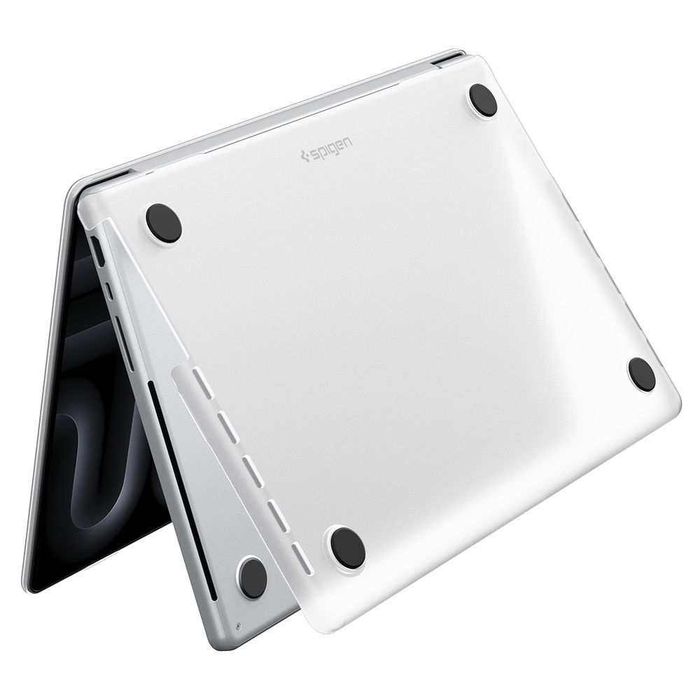 Spigen AirSkin -suojakotelo MacBook Pro 14" (2021/2023/2024/2025/2026) – läpinäkyvä, mattapinta