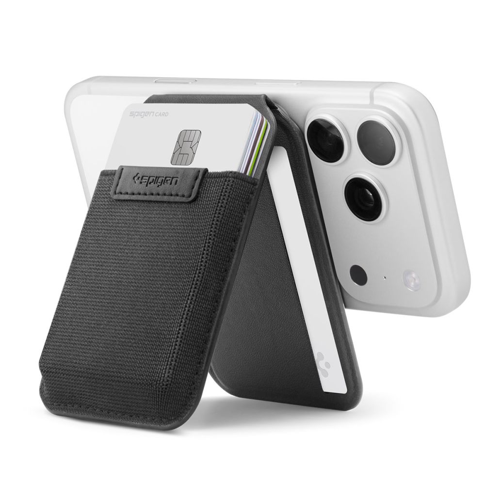 Spigen Slim Fold S314-4 MagSafe -puhelinlompakko – musta