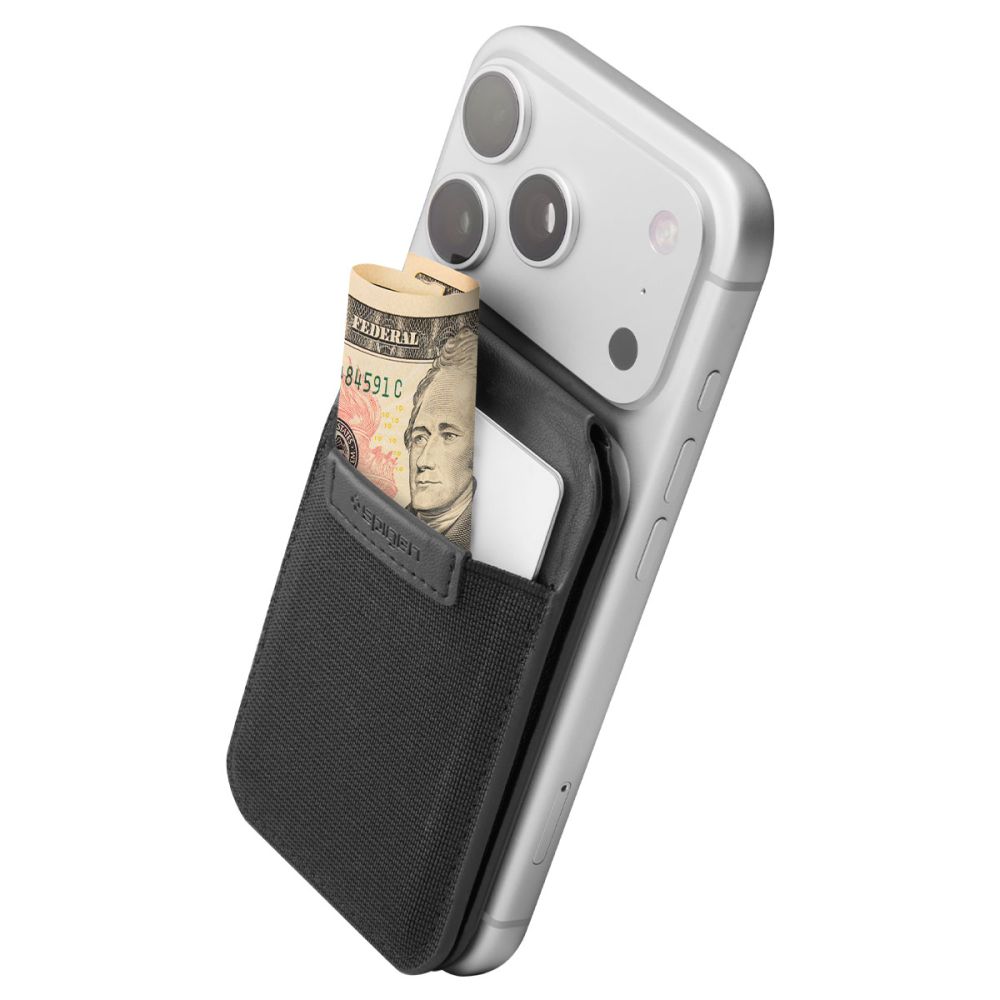 Spigen Slim Fold S314-4 MagSafe -puhelinlompakko – musta