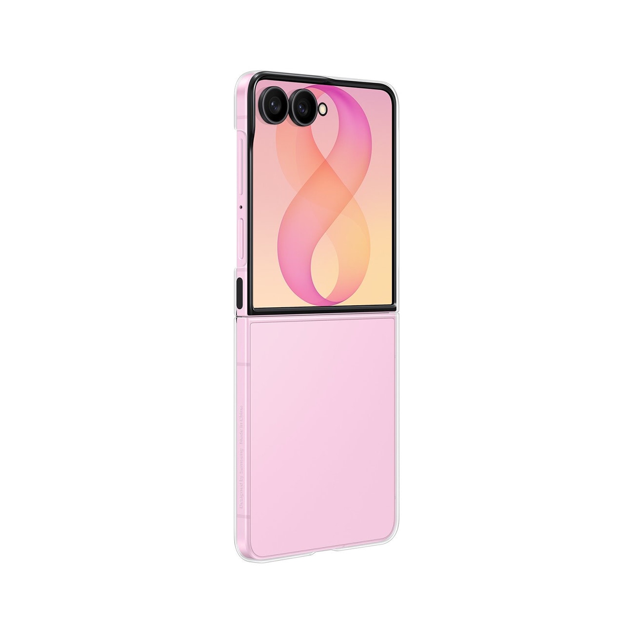 Samsungin läpinäkyvä suojakotelo Samsung Galaxy Z Flip 8:lle, 0,8 mm – läpinäkyvä