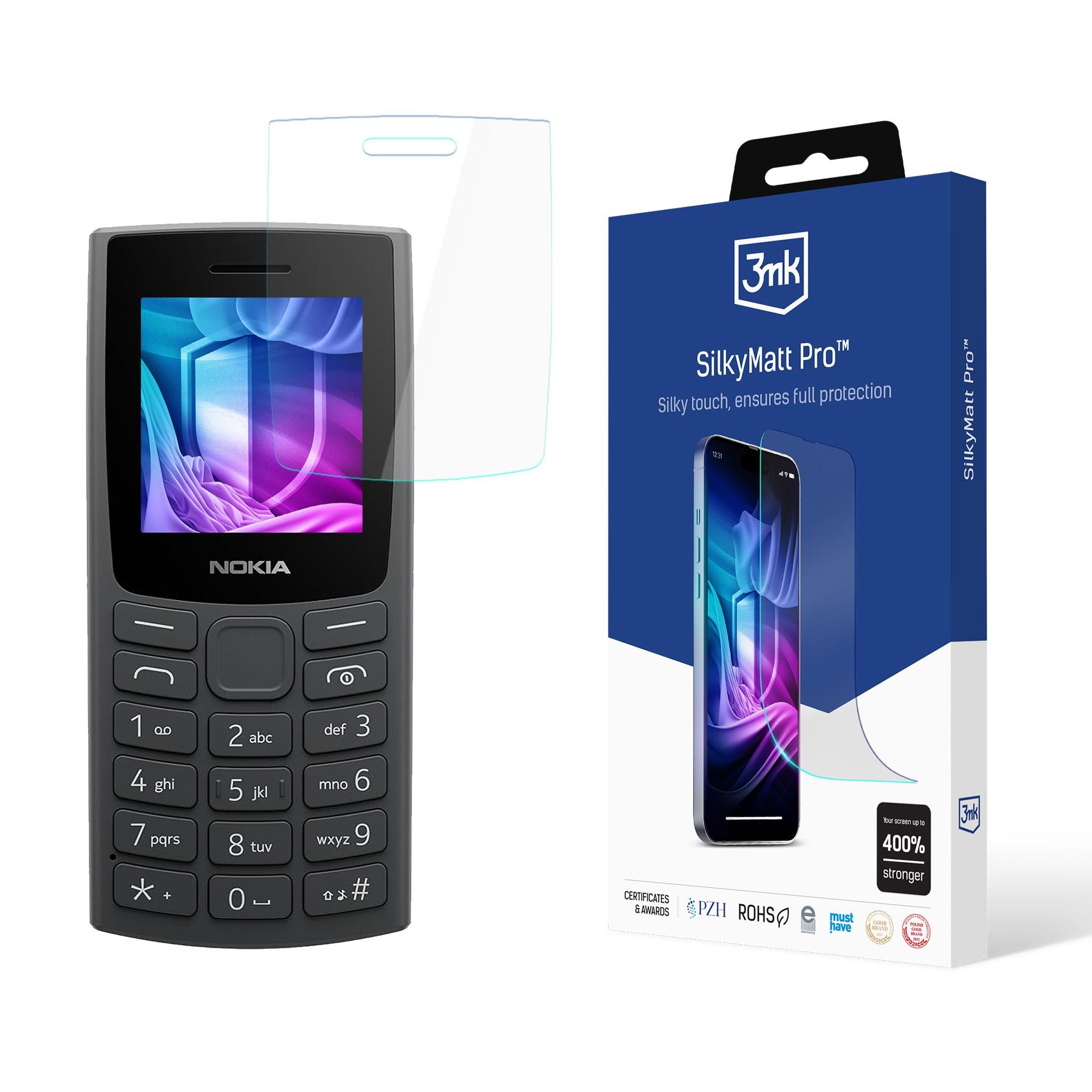 Mattafolio 3mk SilkyMatt Pro™ Nokia 105 (2023) -mallille