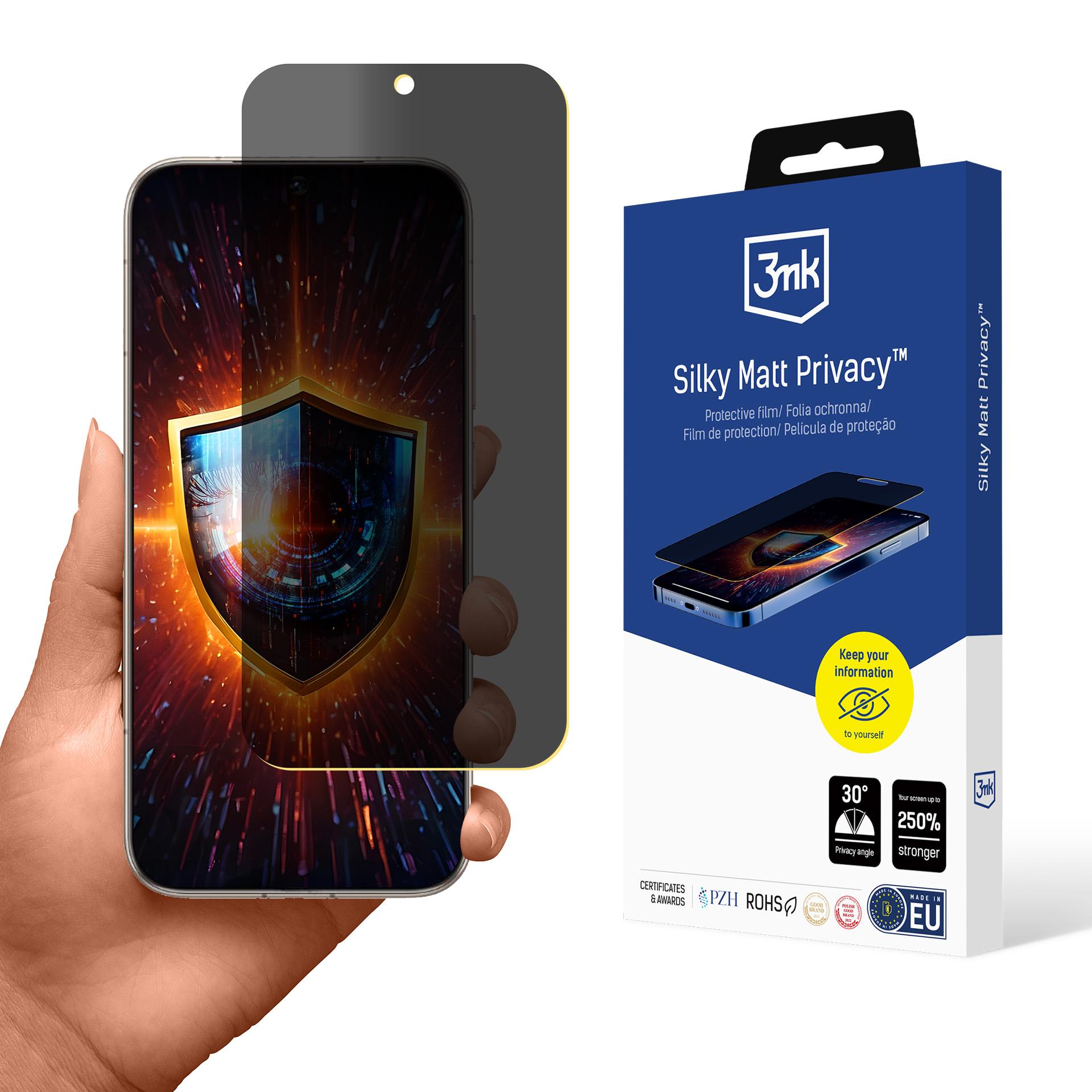 3mk Silky Matt Privacy™ -suojakalvo Honor Magic 8 -puhelimelle
