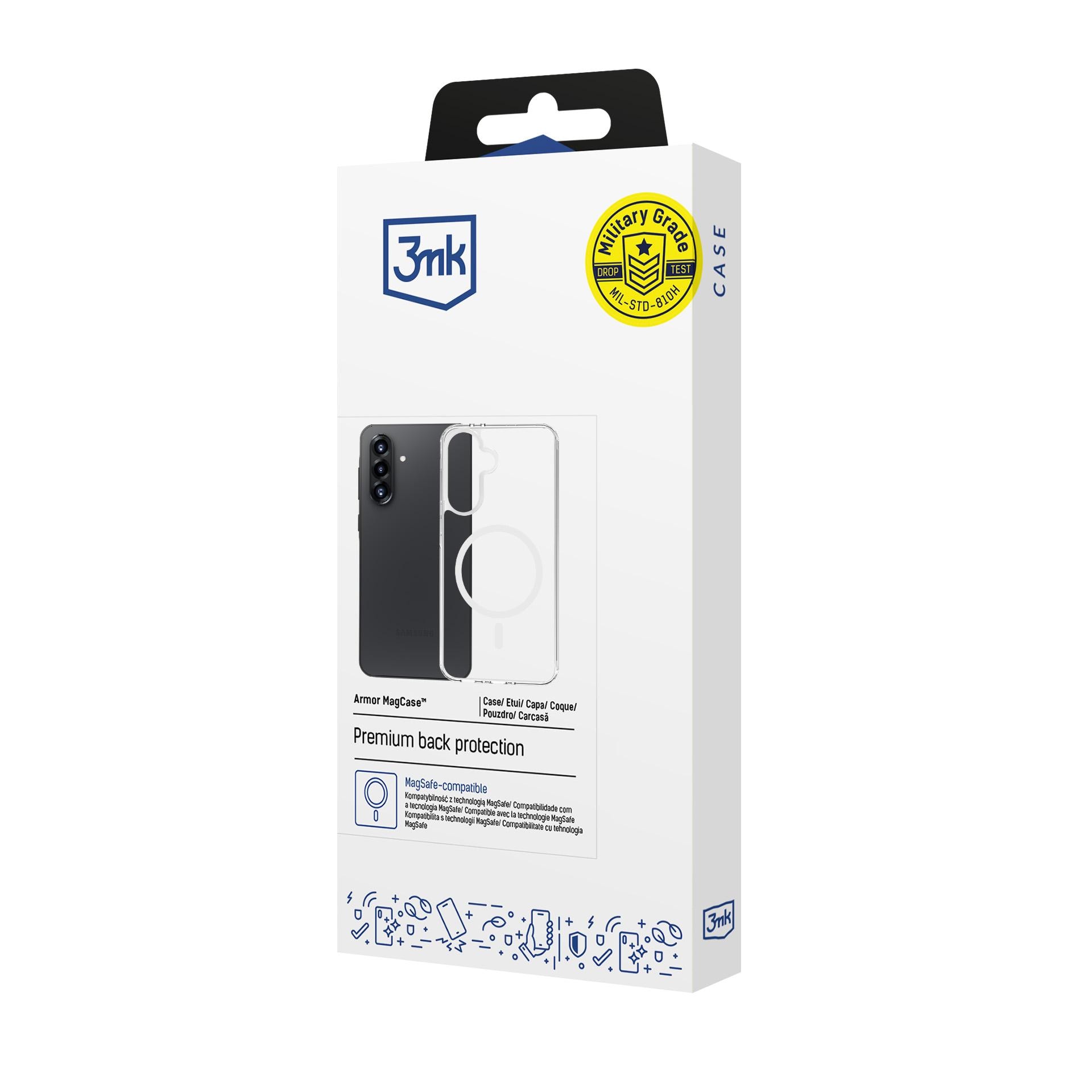 3mk Armor MagCase -kotelo Samsung Galaxy A27 5G:lle – läpinäkyvä