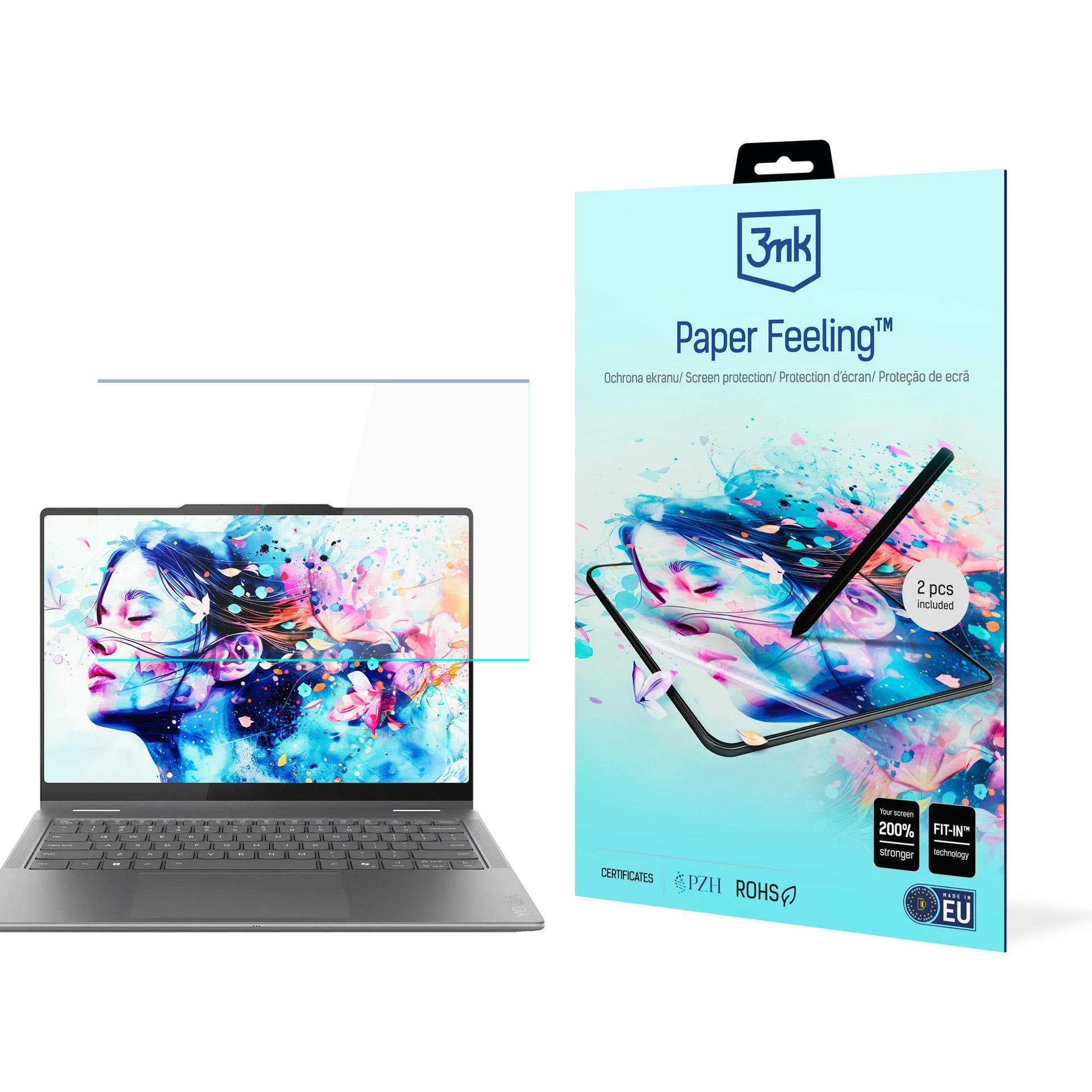 3mk Paper Feeling -suojakalvo Lenovo Yoga 7 2-in-1 -mallille 14ILL10 14