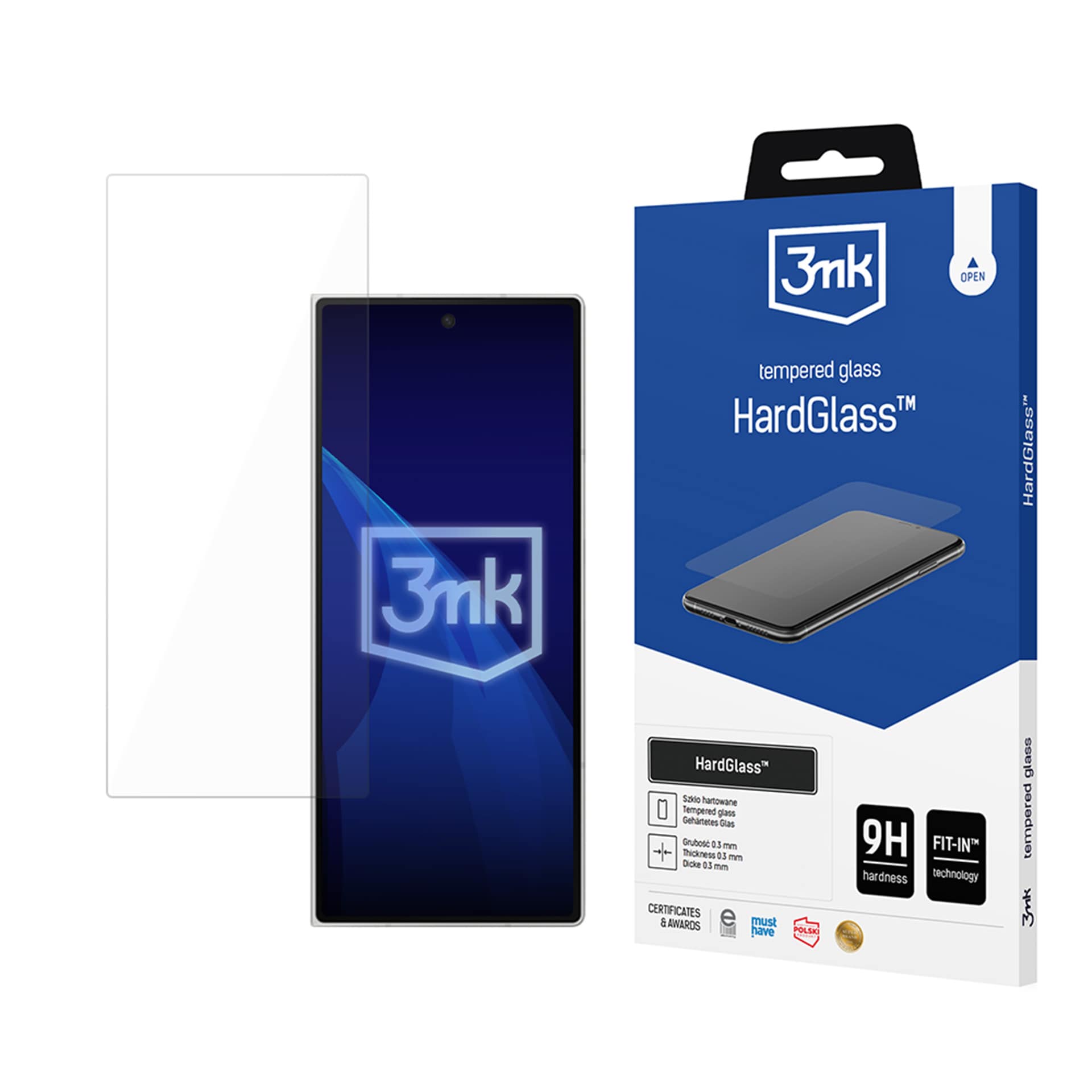3mk HardGlass -karkaistu lasi Samsung Galaxy Z Fold 8 Ultra -mallille