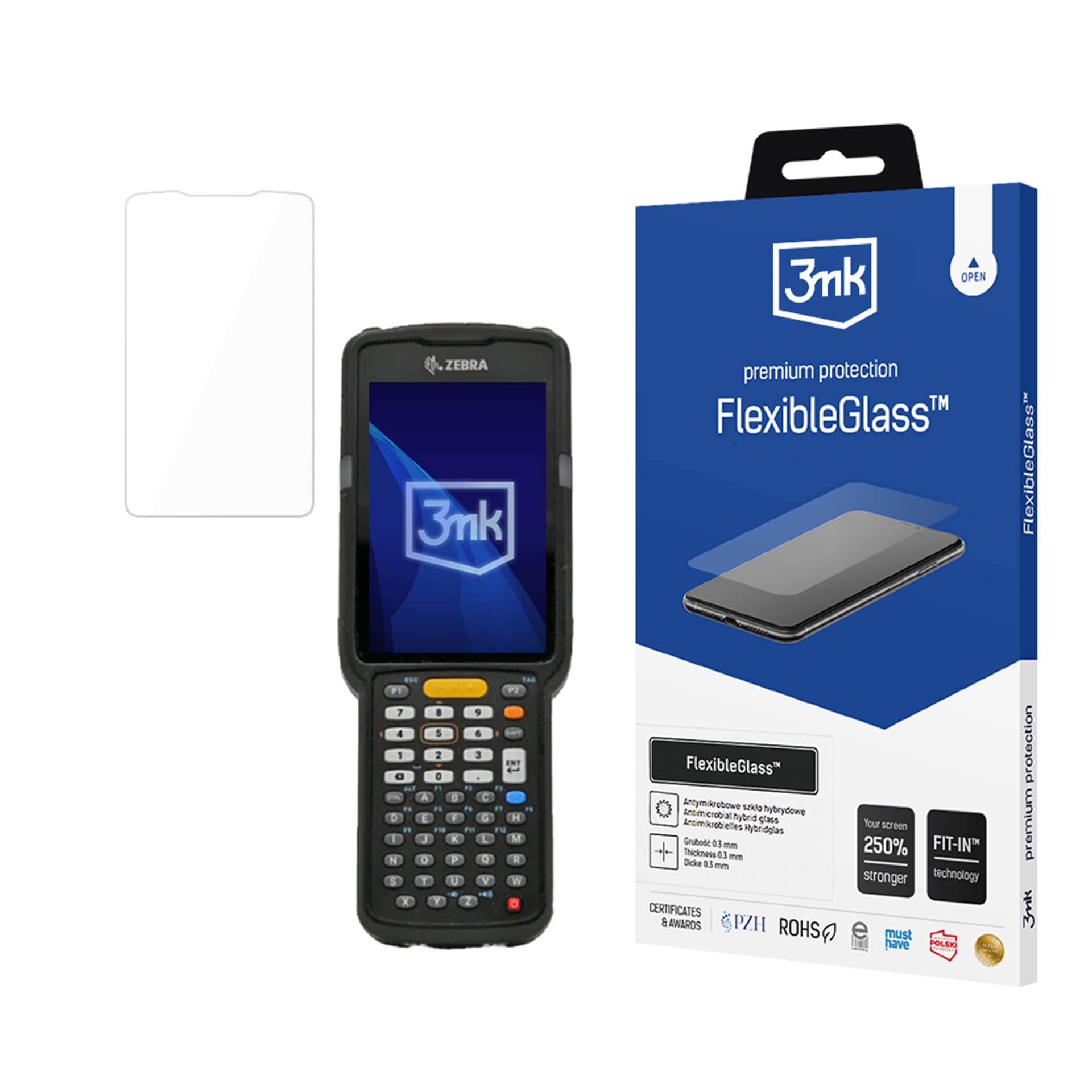 Hybridilasi 3mk FlexibleGlass™ Zebra MC3300