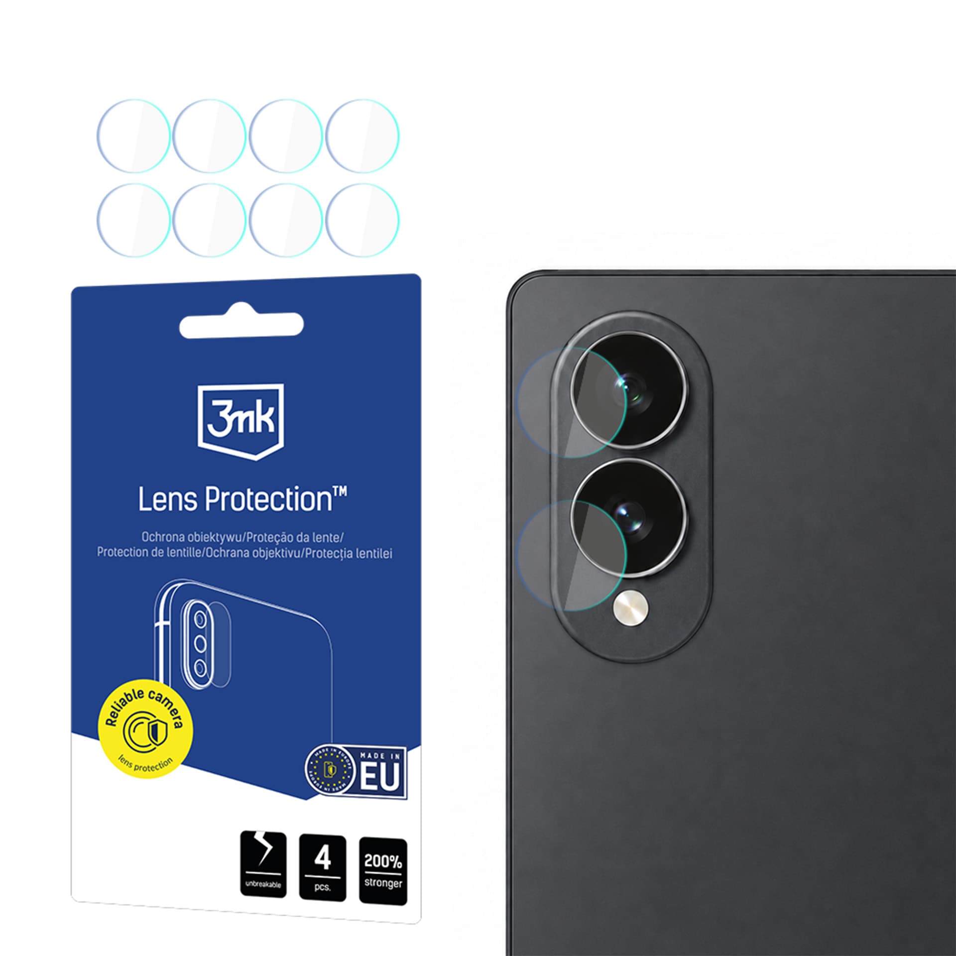 3mk:n hybridilasi kameran objektiivin suojaamiseen Samsung Galaxy Z Fold 8 -mallille