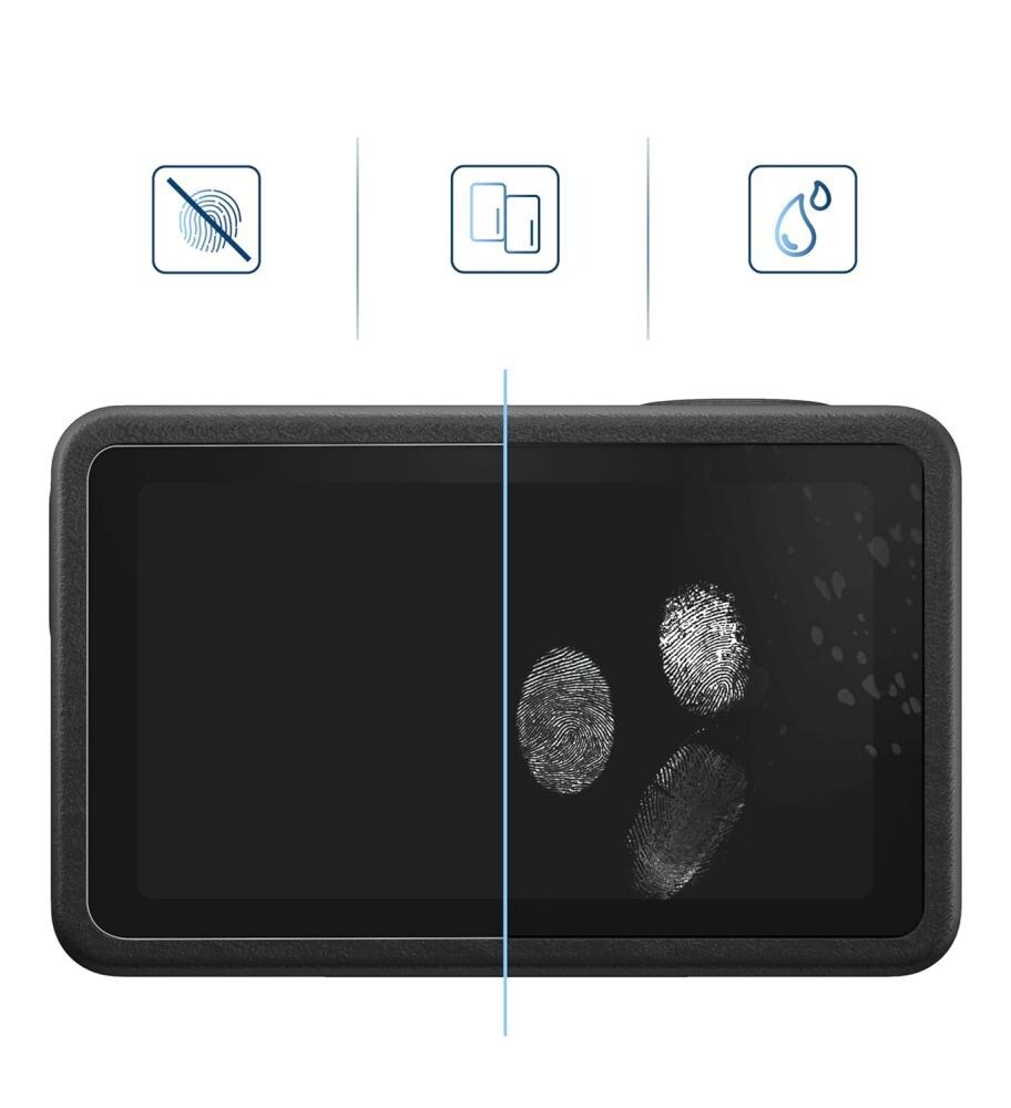 Tech-Protect Glass Fit+ -karkaistun lasin 2 kpl:n sarja DJI Osmo Action 6:lle