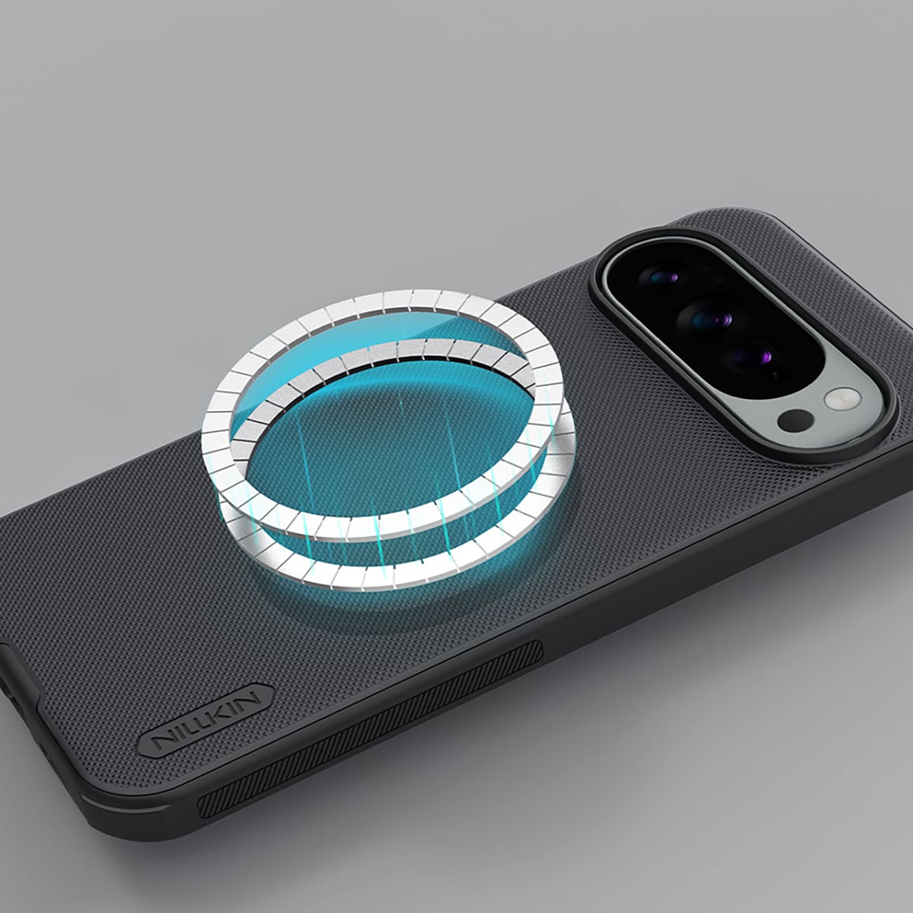 Nillkin Super Frosted Shield Pro -magneettikotelo, MagSafe-yhteensopiva, Pixel 10 Pro XL – musta