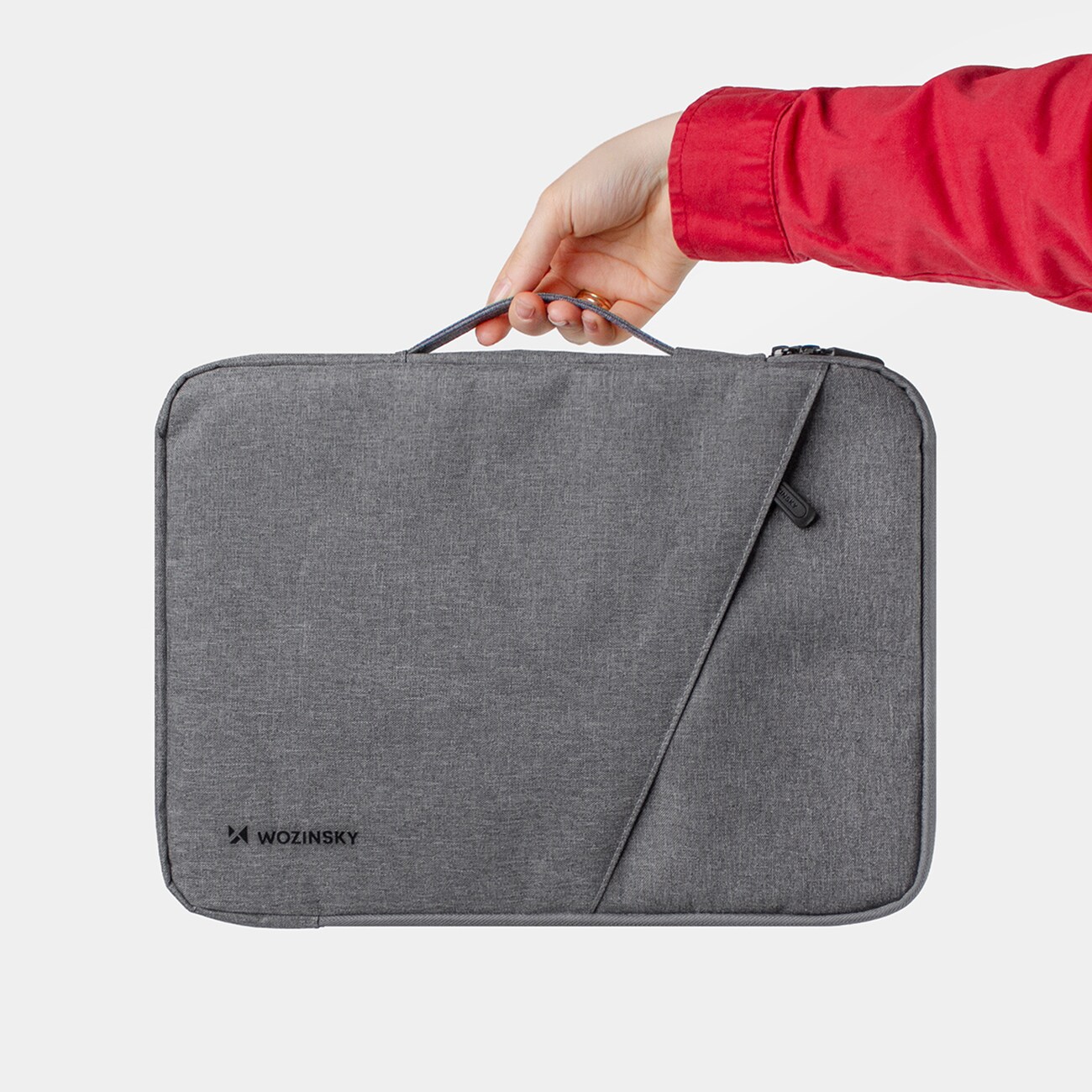 Wozinsky WTNP-14G 13–14” kannettavan tietokoneen laukku, sisäänvedettävä kahva – harmaa