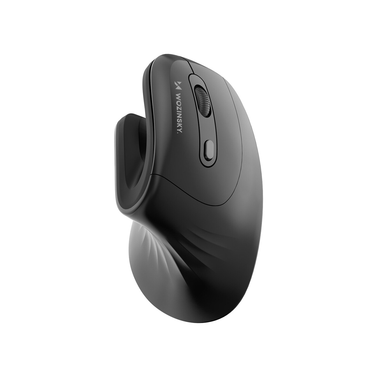 Wozinsky WWM-1076 langaton, pystysuora, ergonominen hiiri, 3600 DPI – musta