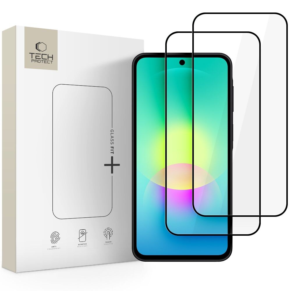 Tech-Protect Glass Fit+ -karkaistun lasin 2-pakkaus Samsung Galaxy A27 5G:lle – musta