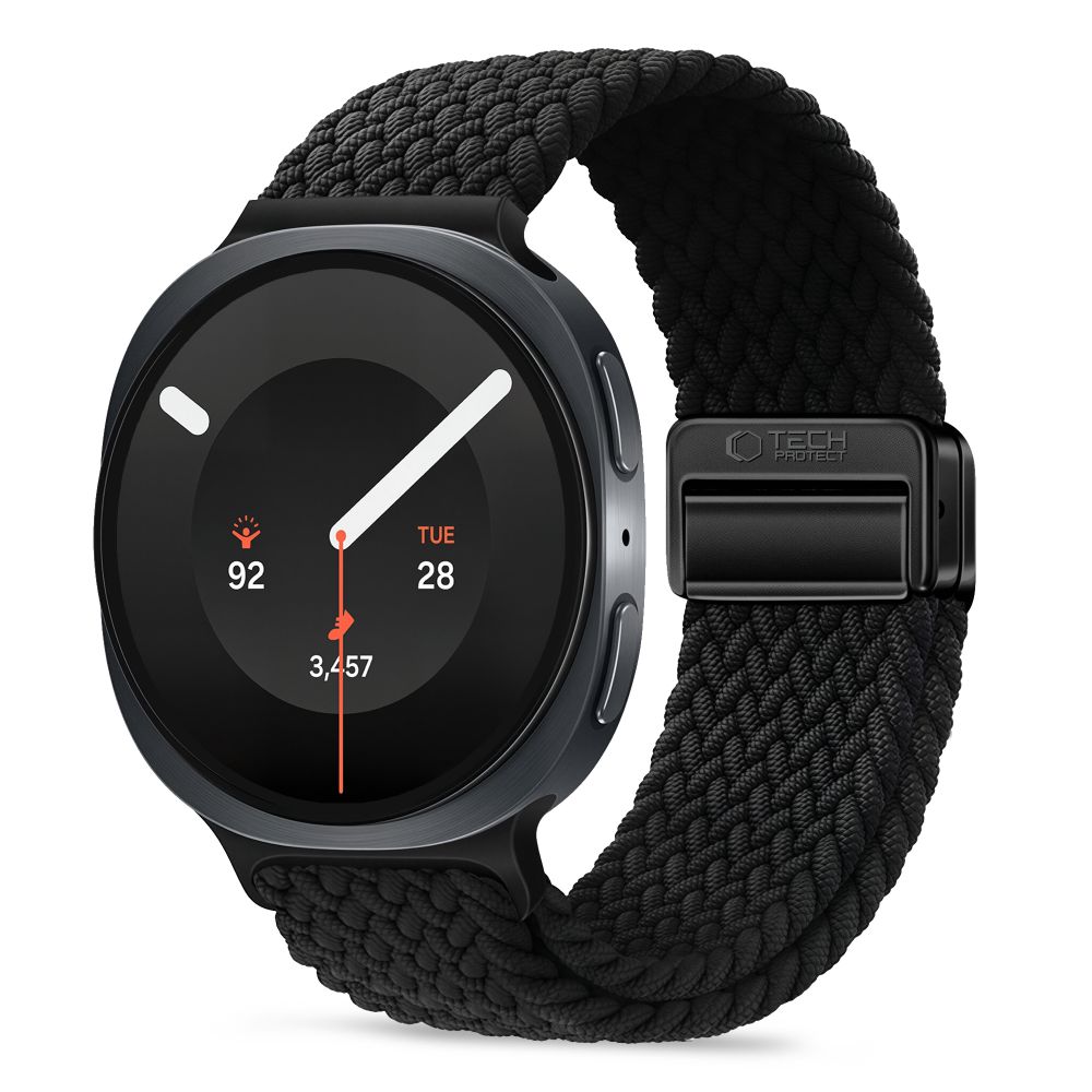 Tech-Protect NylonMag -ranneke Samsung Galaxy Watch 40/44/46 mm - musta