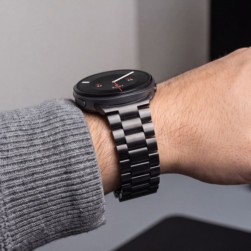 Tech-Protect ruostumaton teräsrannekoru Samsung Galaxy Watch 40/44/46 mm - Musta