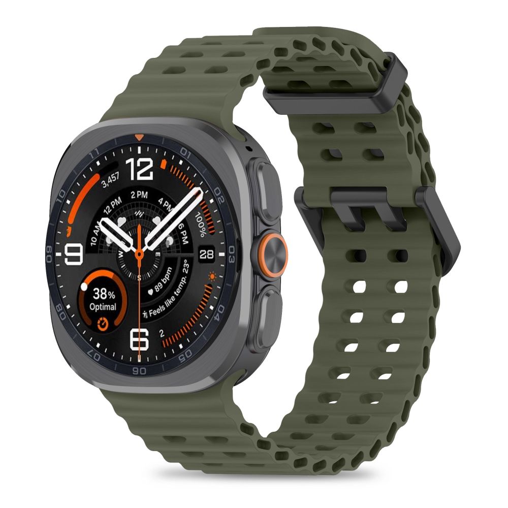 Tech-Protect Iconband Pro Samsung Galaxy Watch Ultra 47 mm:lle – tummanvihreä