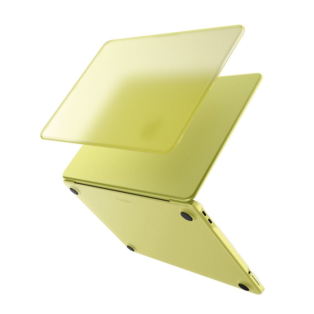 Spigen AirSkin -suojakotelo MacBook Neo 13" 2026 - mattakeltainen
