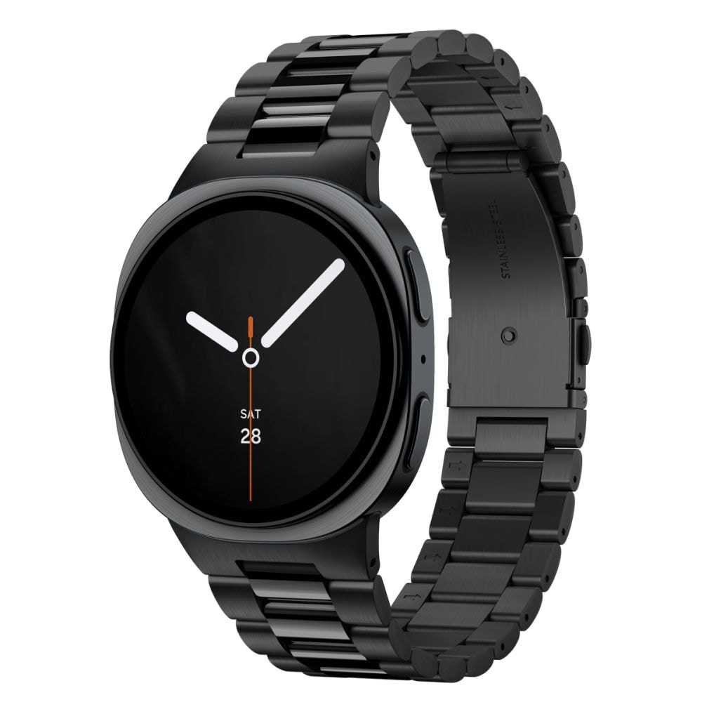 Spigen Modern Fit Band 316L -rannekoru Samsung Galaxy Watch 40/44/46 mm - musta