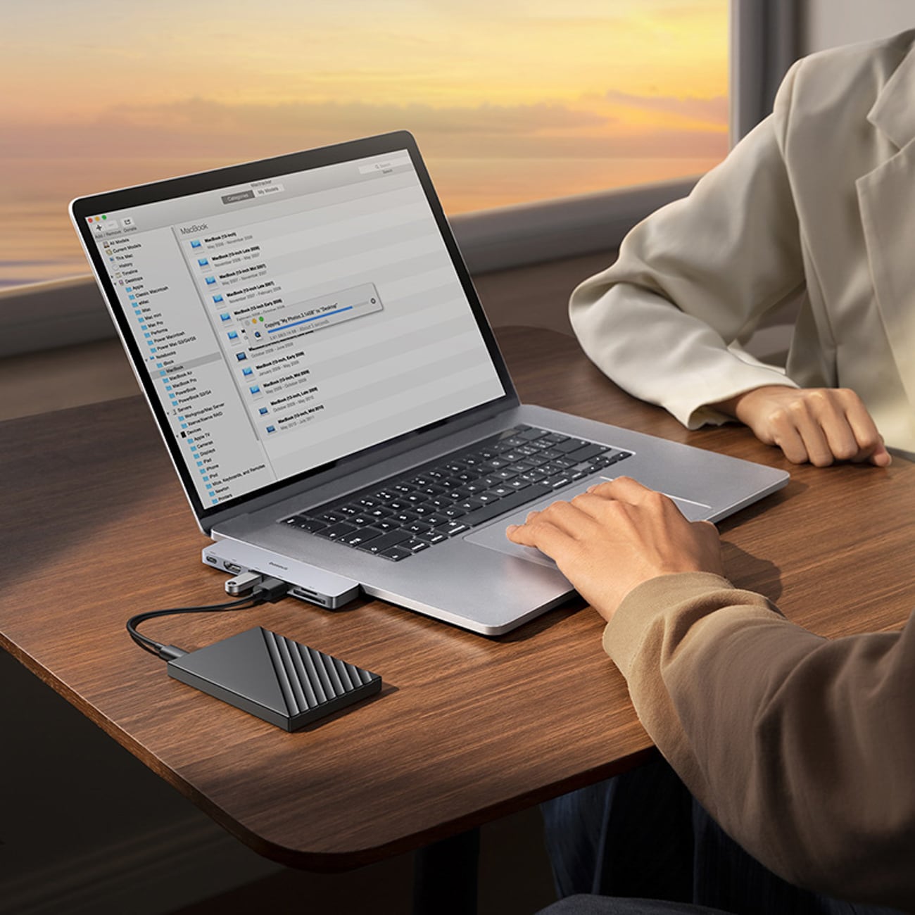 Baseus UltraJoy 6-in-1 USB-C -keskitin 40 Gb/s USB 3.0 HDMI 4K SD/microSD – harmaa