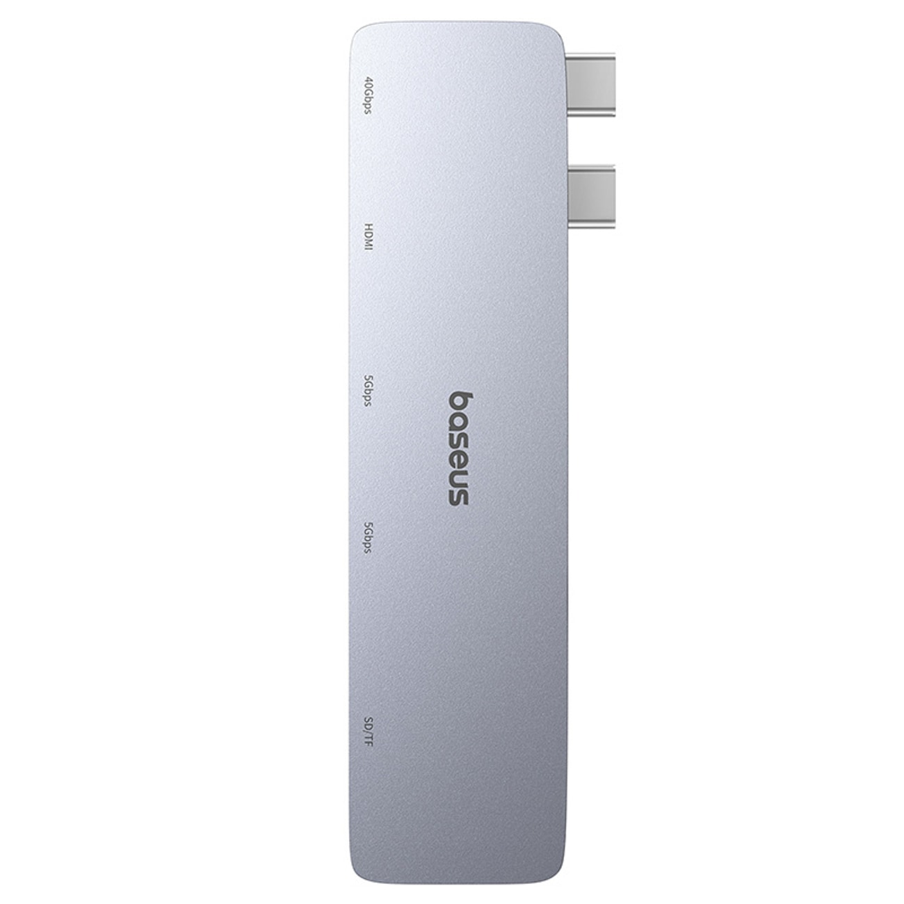 Baseus UltraJoy 6-in-1 USB-C -keskitin 40 Gb/s USB 3.0 HDMI 4K SD/microSD – harmaa