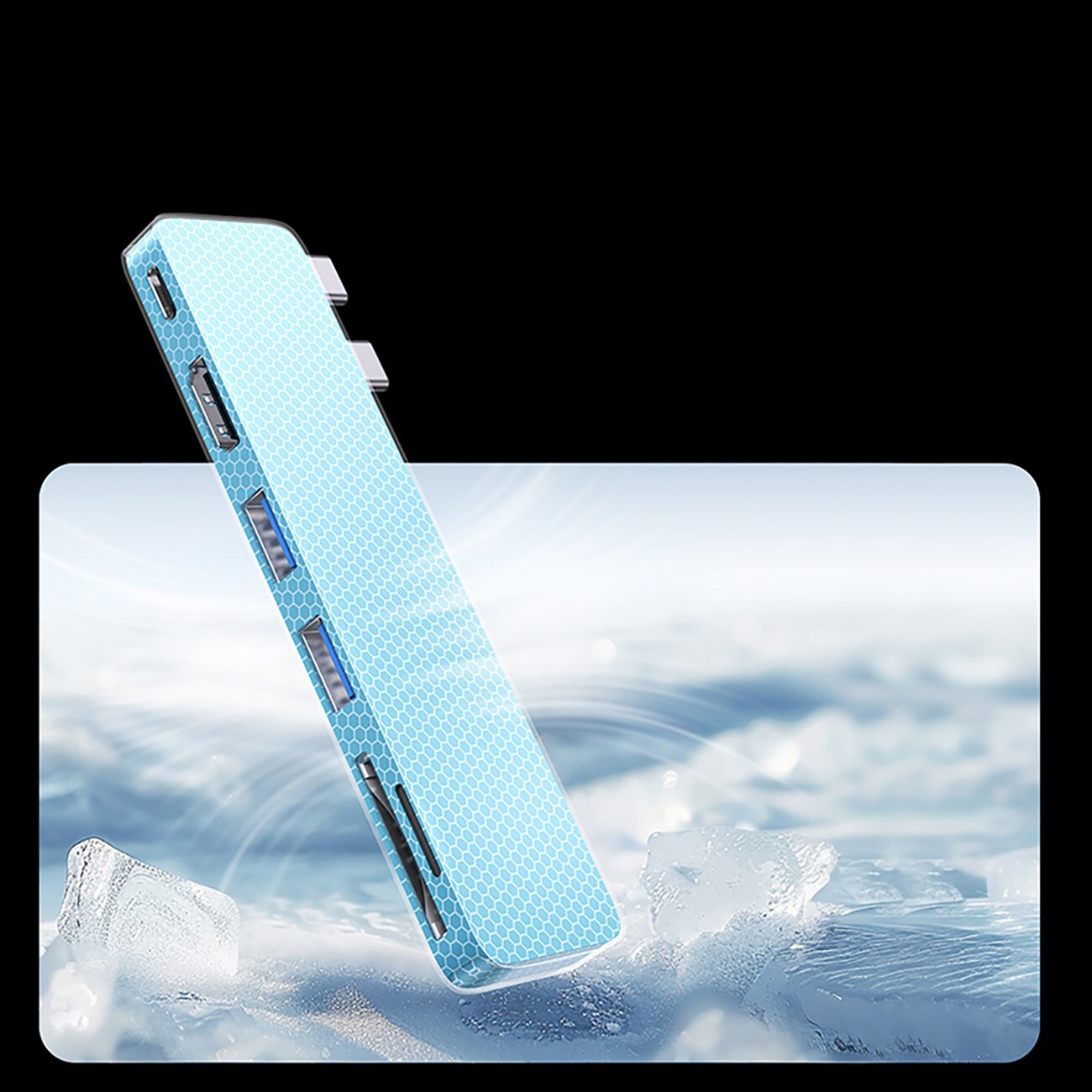 Baseus UltraJoy 6-in-1 USB-C -keskitin 40 Gb/s USB 3.0 HDMI 4K SD/microSD – harmaa