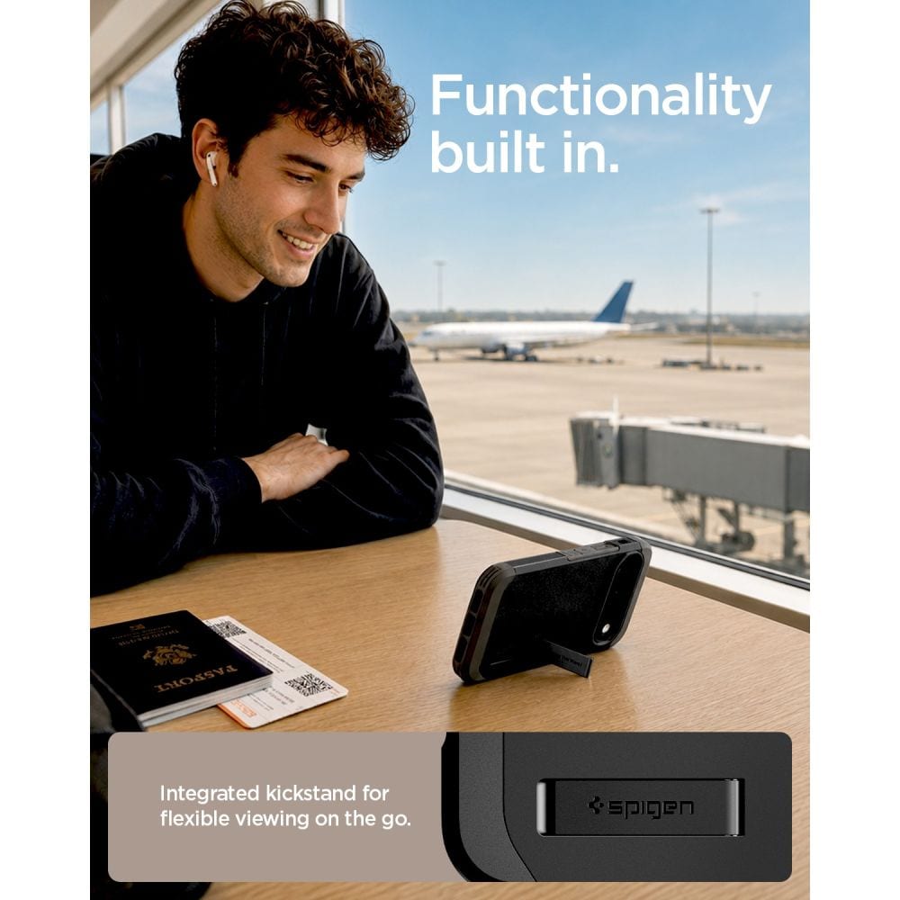 Spigen Tough Armor Mag MagSafe -suojakotelo Google Pixel 11 Pro -mallille – musta