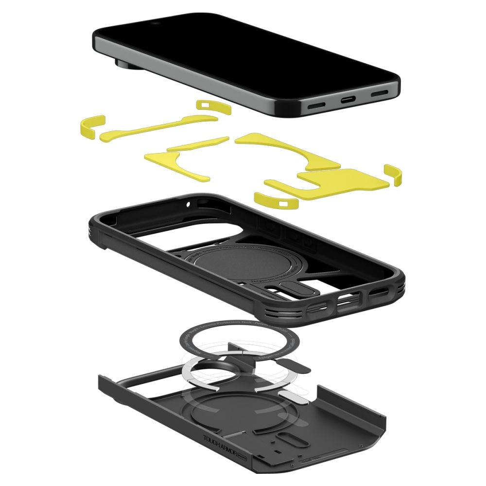 Spigen Tough Armor Mag MagSafe -suojakotelo Google Pixel 11 Pro -mallille – musta