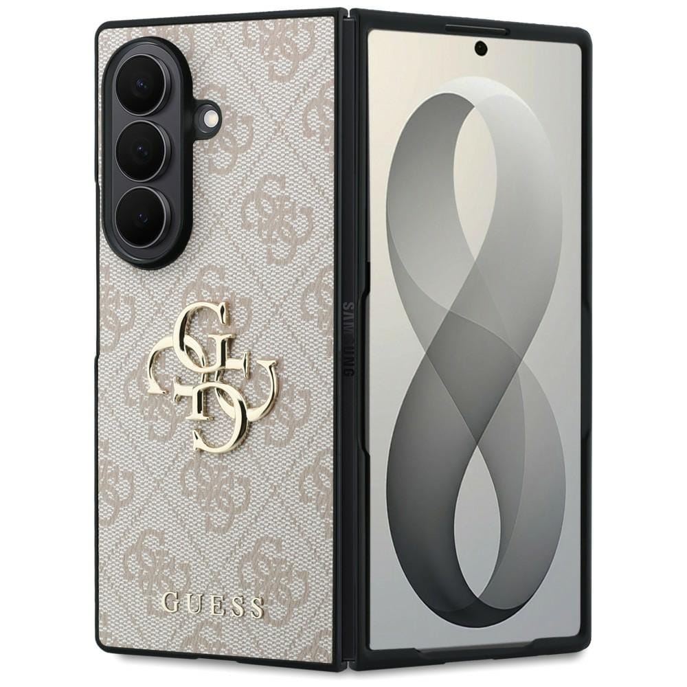 Guess Big 4G -logokotelo Samsung Galaxy Z Fold 8 Ultra -mallille – vaaleanpunainen