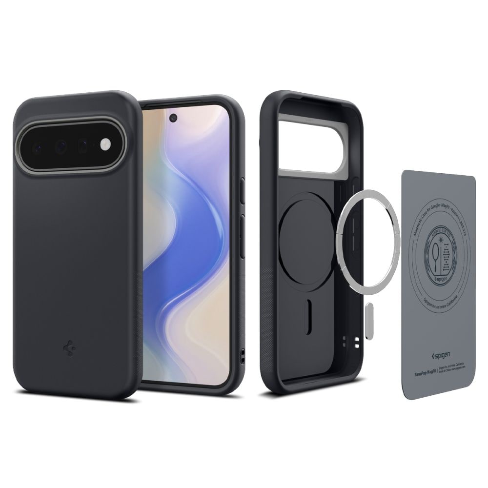 Spigen Nano Pop MagSafe -suojakotelo Google Pixel 11:lle – musta ja harmaa