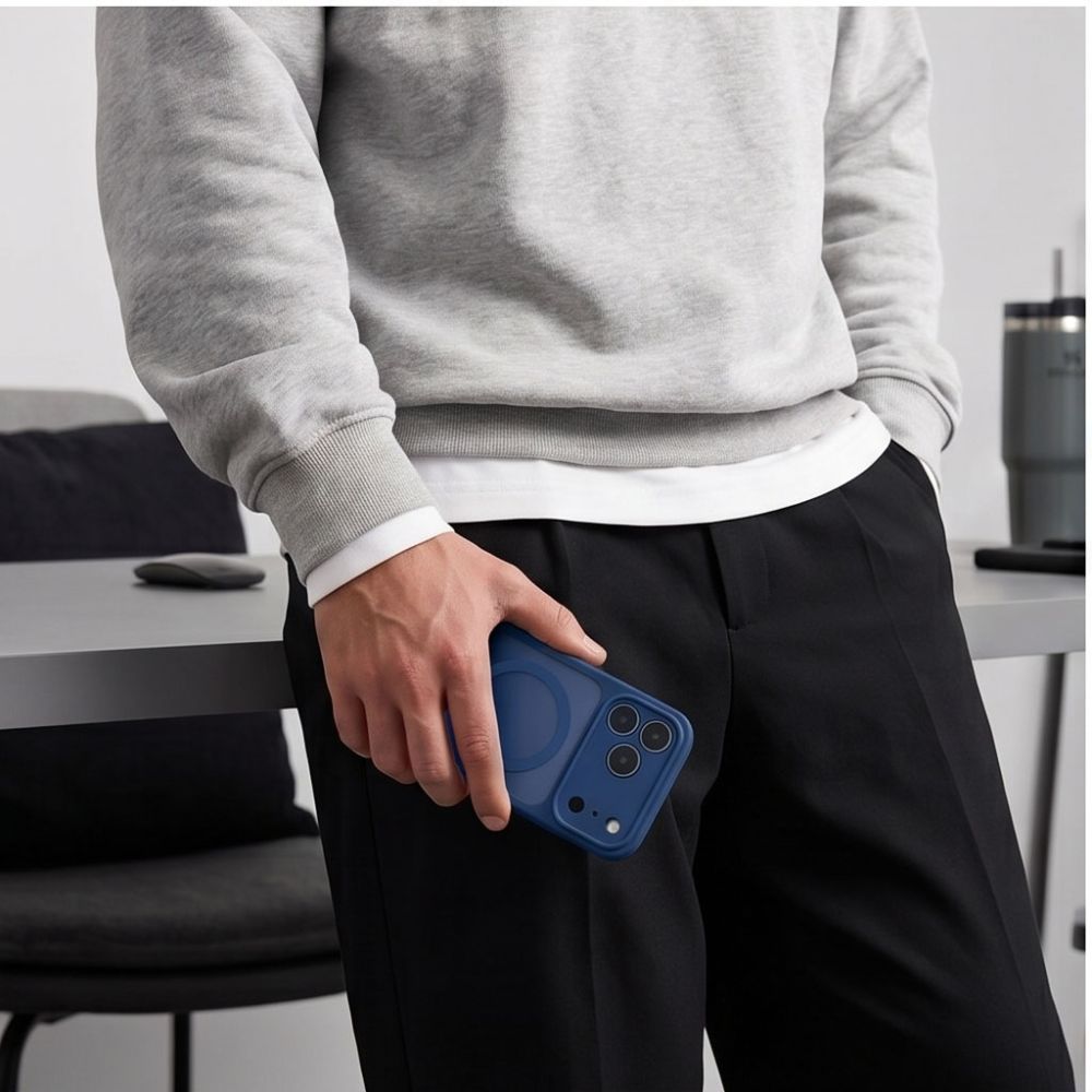 Tech-Protect BasicMag MagSafe -suojakotelo iPhone 17 Pro / 18 Pro - tummansininen, matta