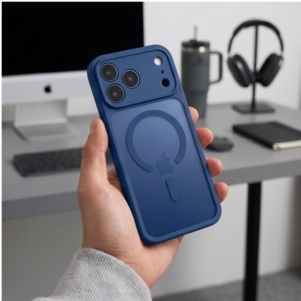 Tech-Protect BasicMag MagSafe -suojakotelo iPhone 17 Pro / 18 Pro - tummansininen, matta