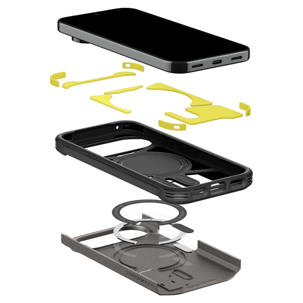 Spigen Tough Armor Mag MagSafe -suojakotelo Google Pixel 11 Pro -mallille – tummanharmaa