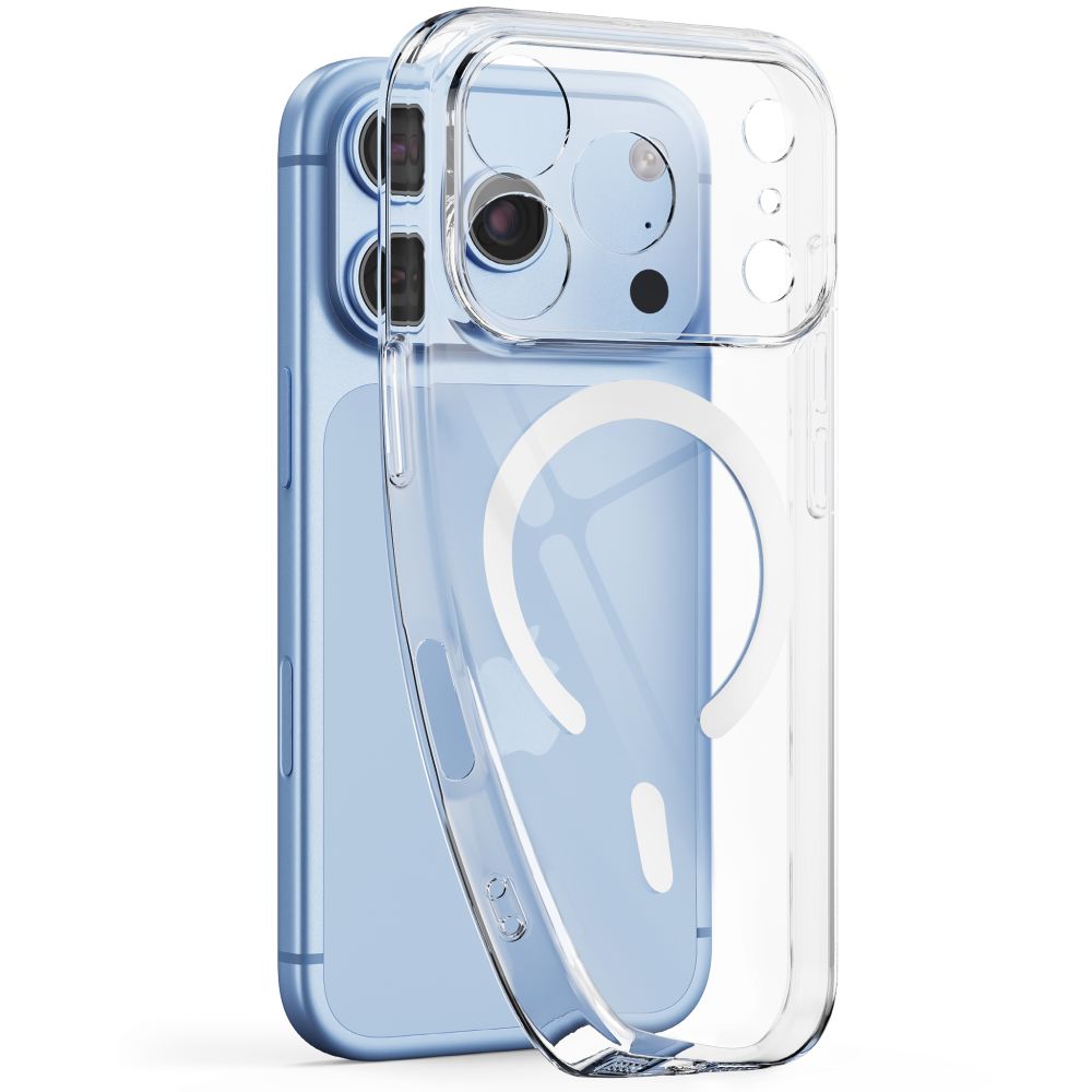 Tech-Protect FlexAir MagSafe -suojakotelo iPhone 17 Pro Maxille / 18 Pro Maxille – läpinäkyvä