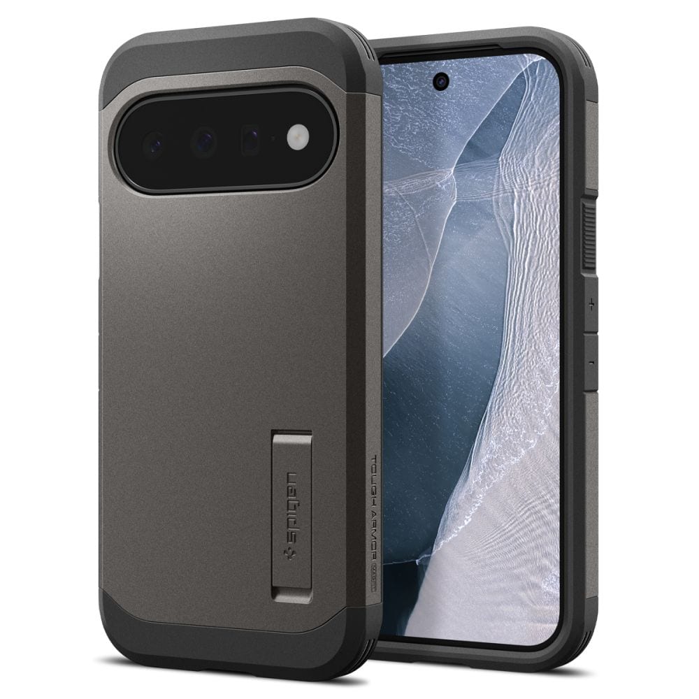 Spigen Tough Armor Mag MagSafe -suojakotelo Google Pixel 11:lle – tummanharmaa