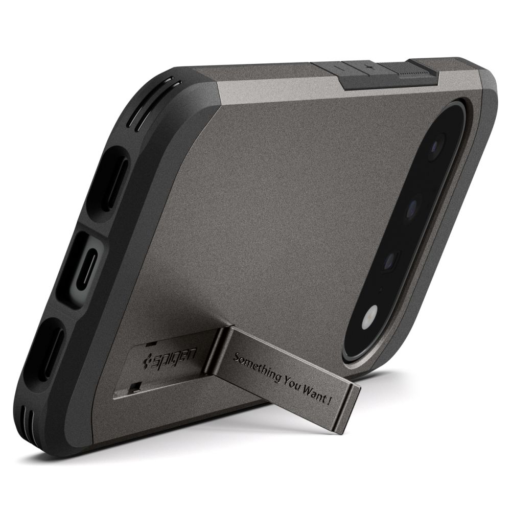 Spigen Tough Armor Mag MagSafe -suojakotelo Google Pixel 11:lle – tummanharmaa