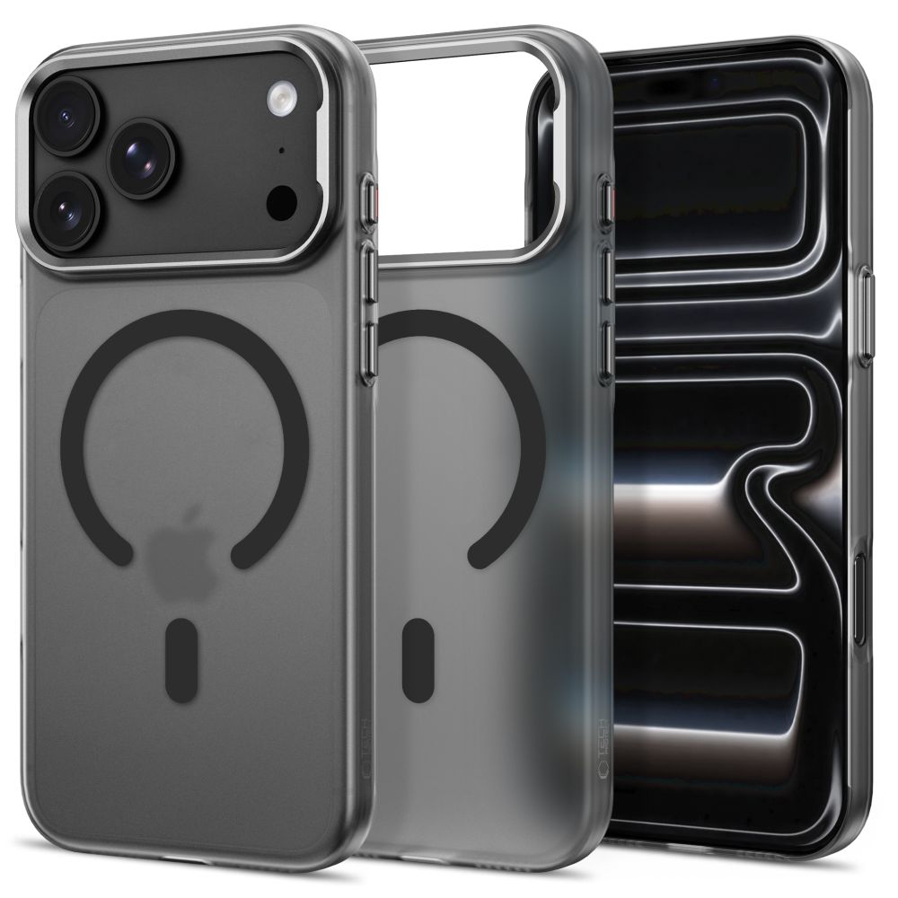 Tech-Protect MagZero MagSafe -suojakotelo iPhone 17 Pro / 18 Pro - läpikuultava mattamusta