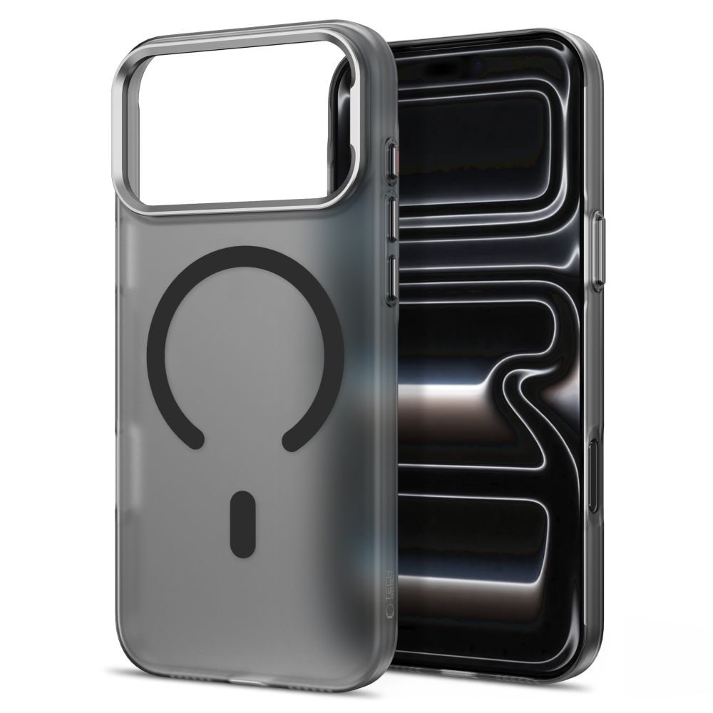Tech-Protect MagZero MagSafe -suojakotelo iPhone 17 Pro / 18 Pro - läpikuultava mattamusta