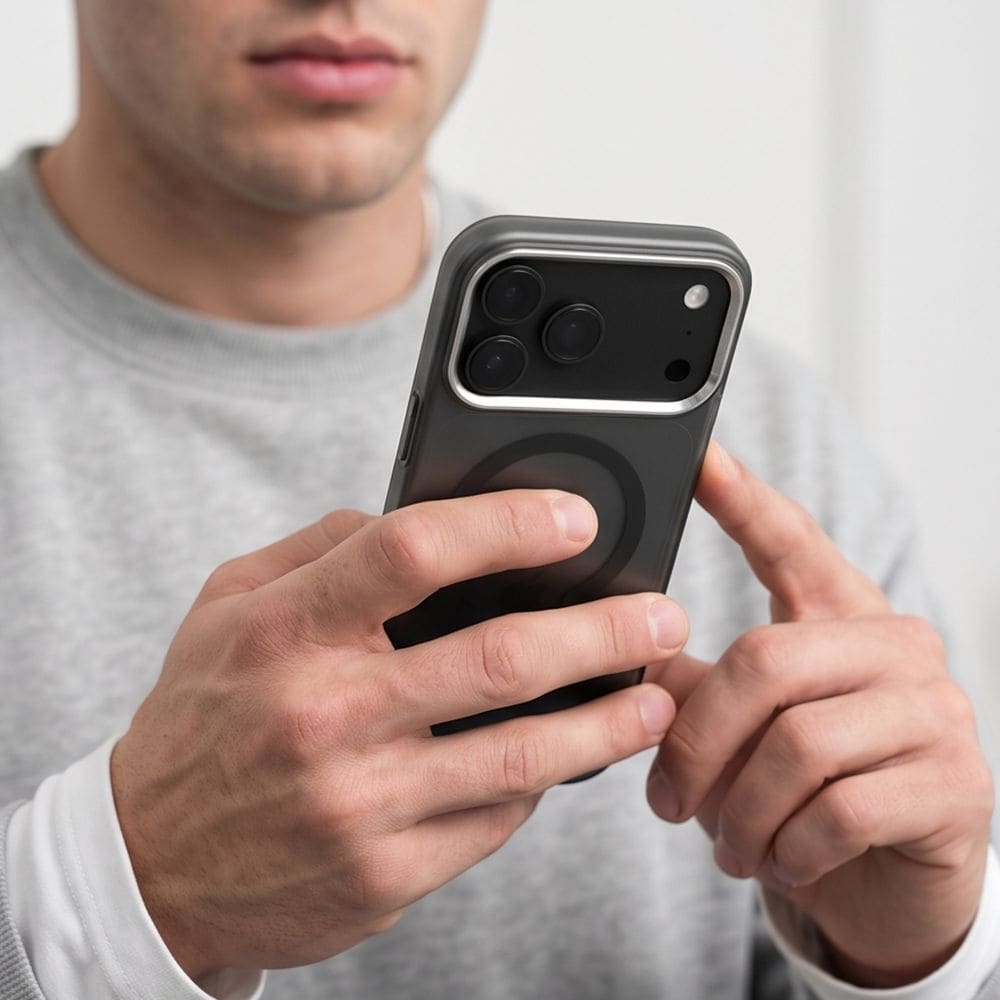 Tech-Protect MagZero MagSafe -suojakotelo iPhone 17 Pro / 18 Pro - läpikuultava mattamusta
